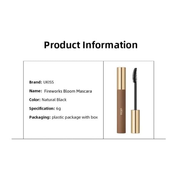 Mascara Tăng Độ Dày Và Cong Mi Ukiss Fireworks Bloom Mascara