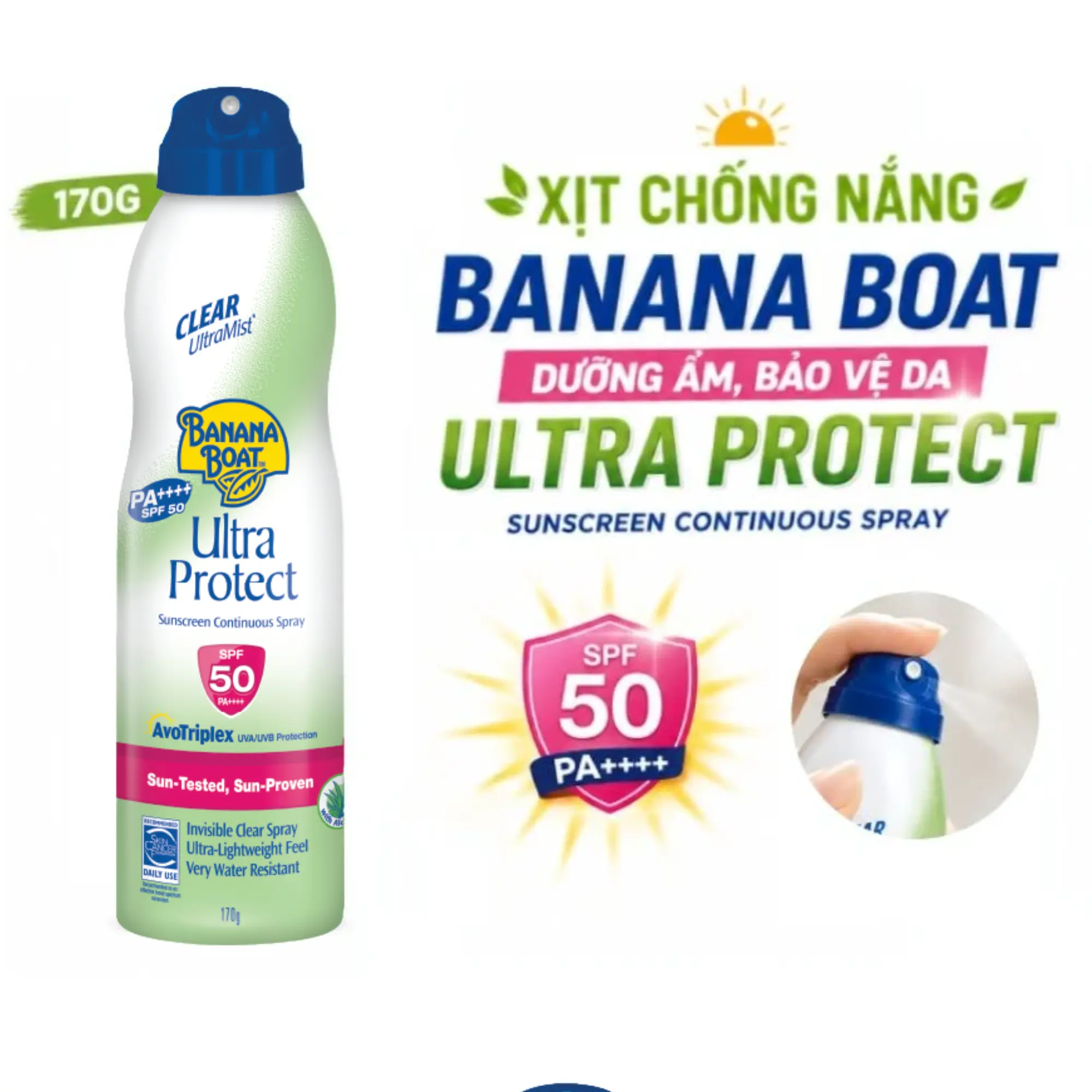 xịt chống nắng ultra protect
