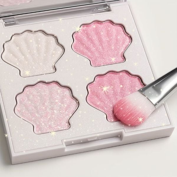Phấn Bắt Sáng Dasique Shine Glowy Highlighter Palette Twinkle Mermaid Collection
