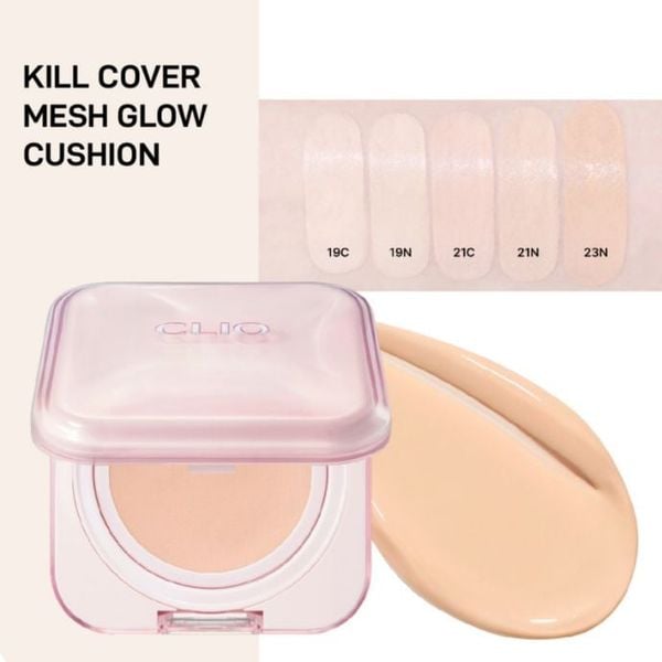 Phấn Nước Trang Điểm Clio Kill Cover Mesh Glow Essential Cushion SPF50+ PA++++
