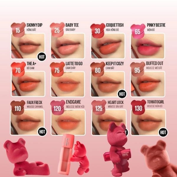 Son Kem Lì Maybelline Superstay Teddy Tint