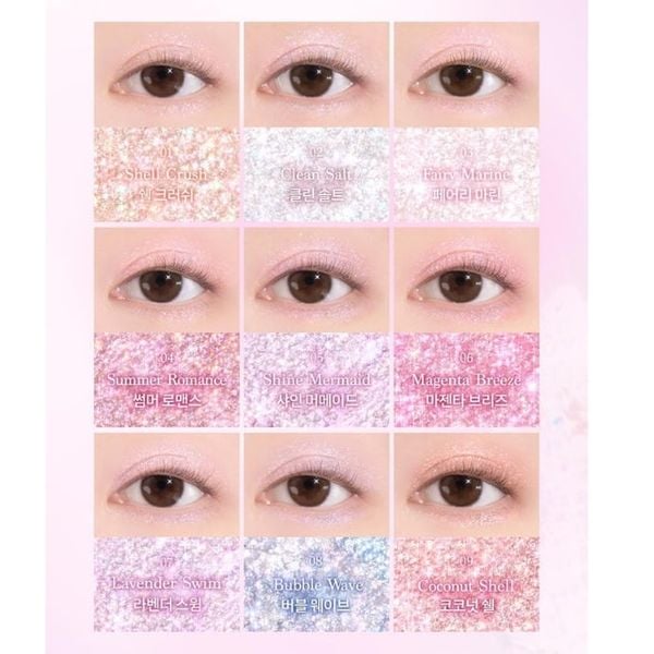 Bảng Phấn Mắt Dasique Eye Shadow Palette Twinkle Mermaid Collection