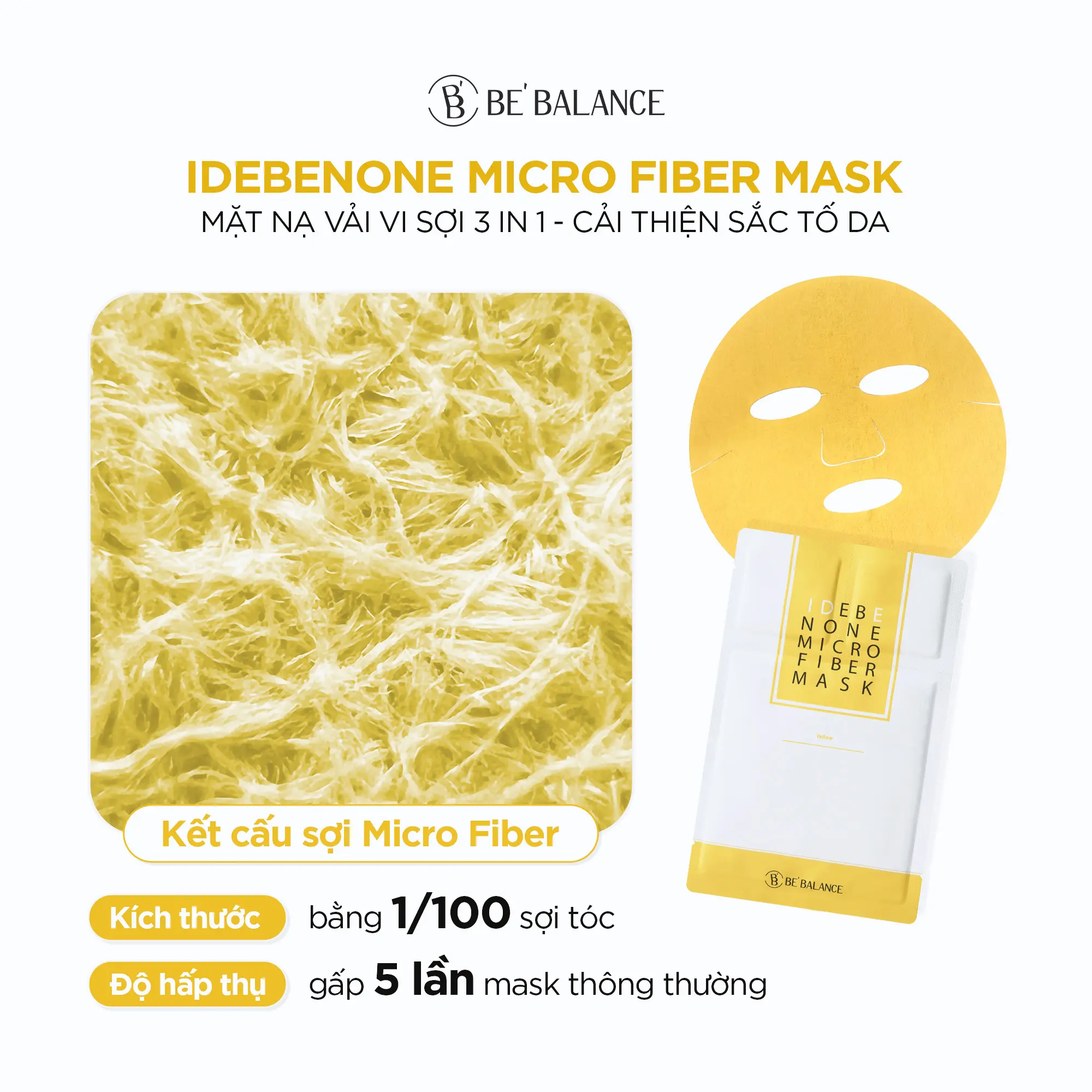 mặt nạ dưỡng sáng Be'Balance