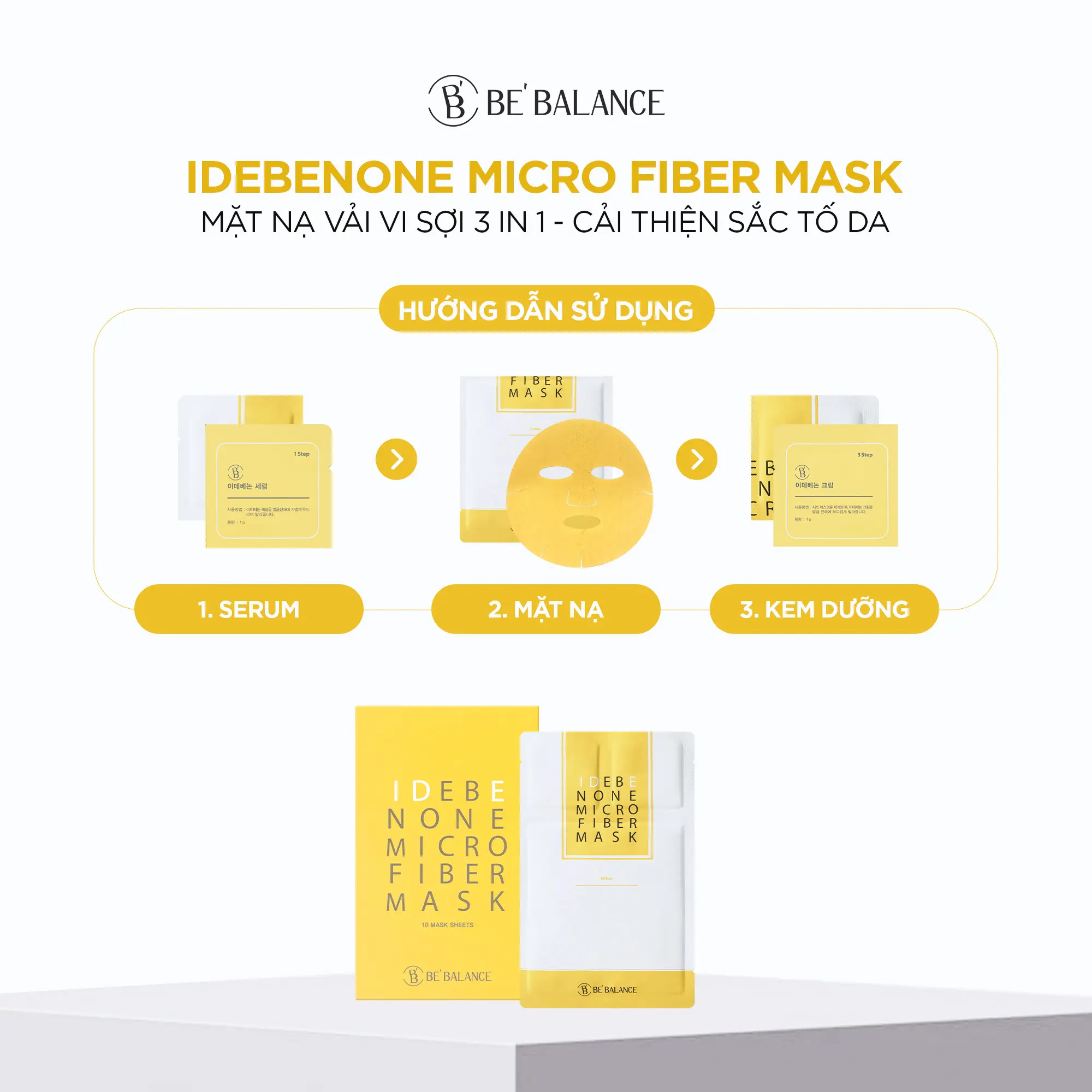 mặt nạ dưỡng sáng Be'Balance