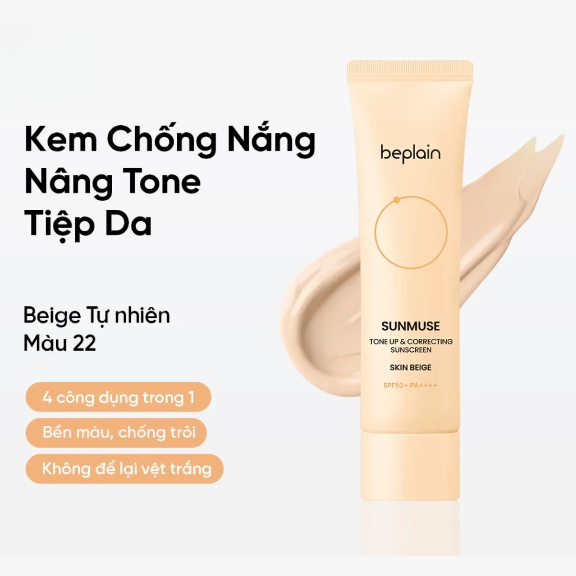 chống nắng beplain beige