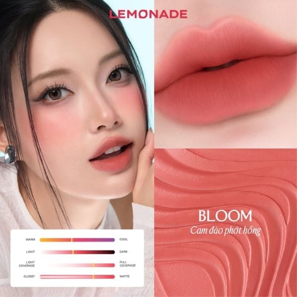 Son Bùn Ấm Mờ Mịn Lâu Trôi Lemonade Perfect Couple Blurry Stain Lip Cream