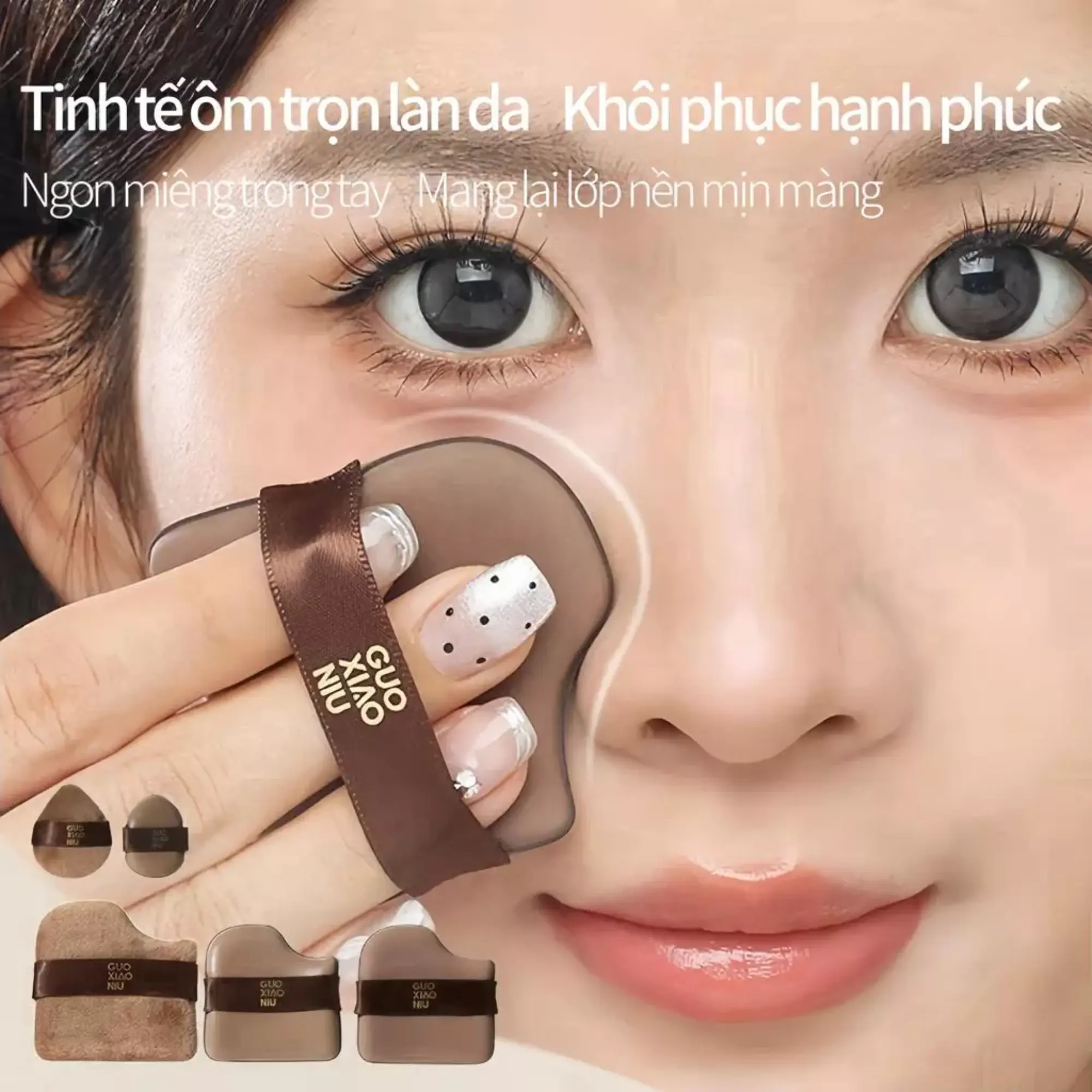 bông mút chocolate guoxiaoniu