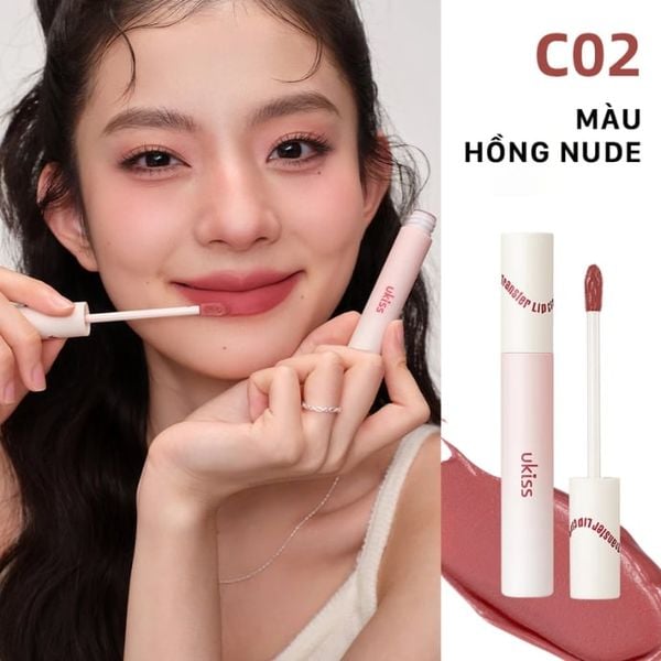 Son Kem Bùn Lâu Trôi Ukiss Creamy Matte Anti-Transfer Lip CLay