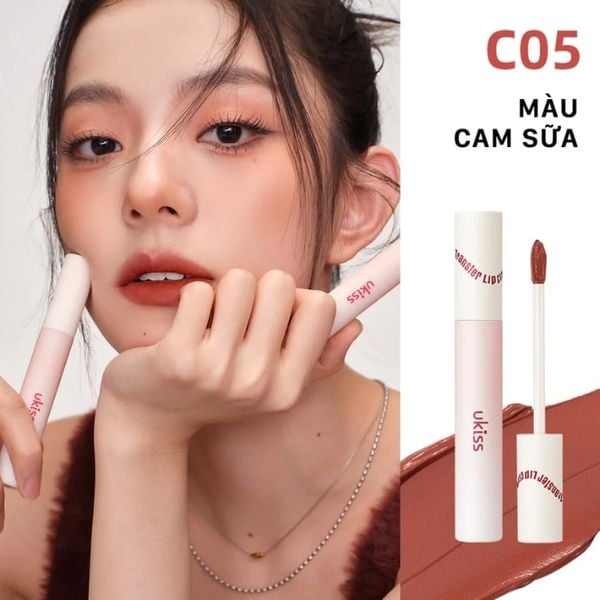 Son Kem Bùn Lâu Trôi Ukiss Creamy Matte Anti-Transfer Lip CLay