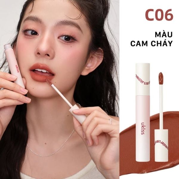 Son Kem Bùn Lâu Trôi Ukiss Creamy Matte Anti-Transfer Lip CLay
