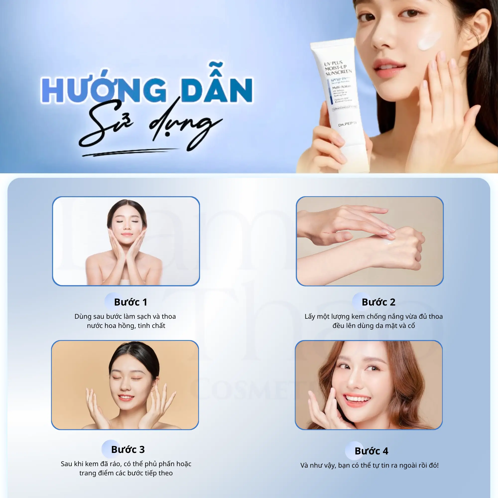 Kem Chống Nắng Hạ Nhiệt & Phục Hồi Dr. Pepti