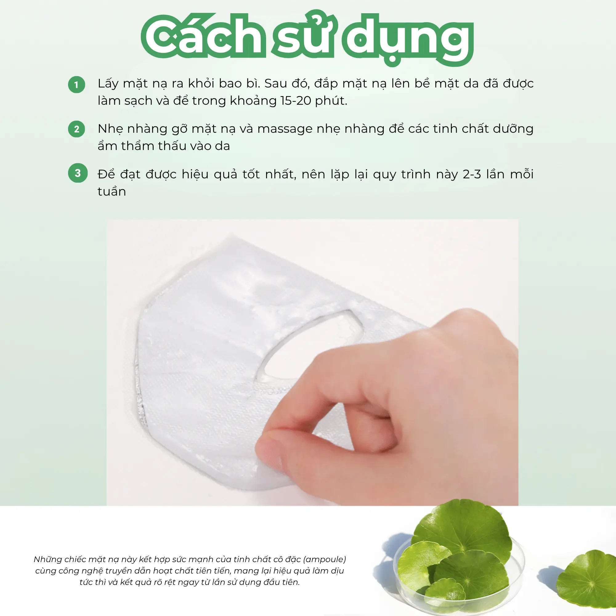 mặt nạ JM solution rau má