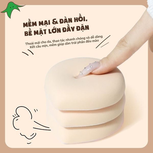 Bông Mút Tán Nền Glorie Veggie Collection Marshmallow