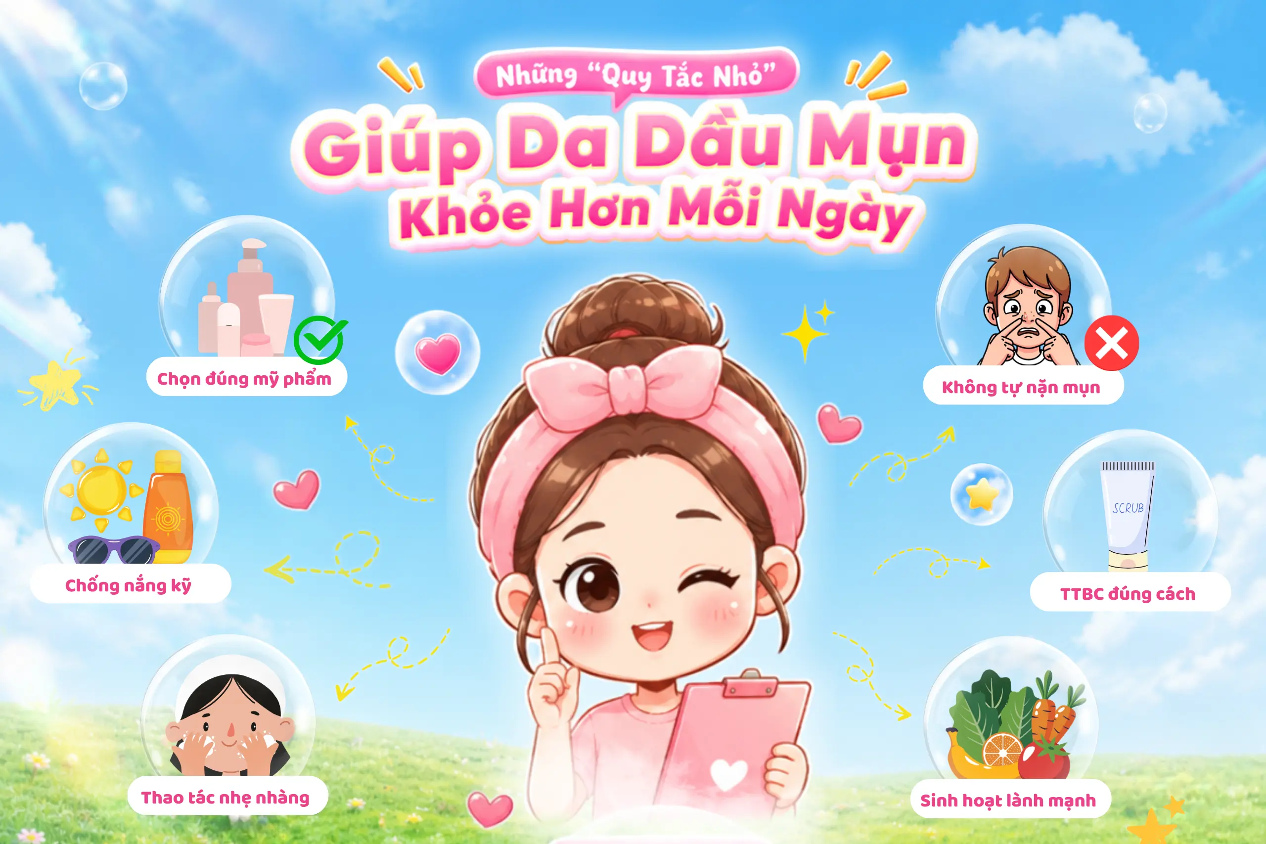skincare cho da dầu mụn