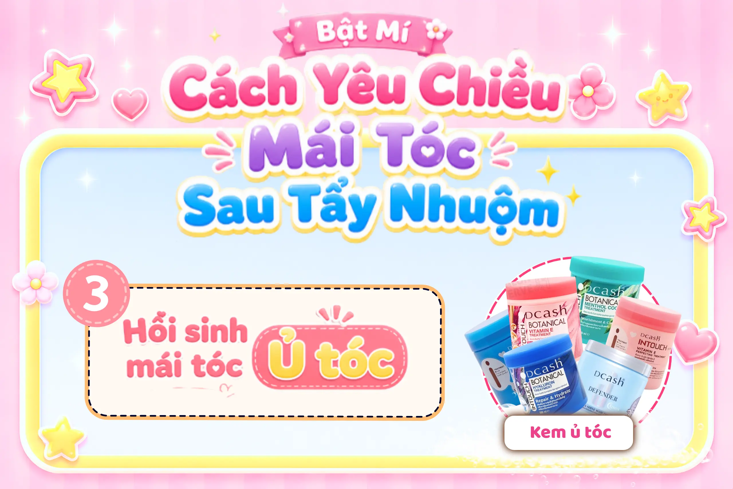 chăm sóc tóc sau khi nhuộm