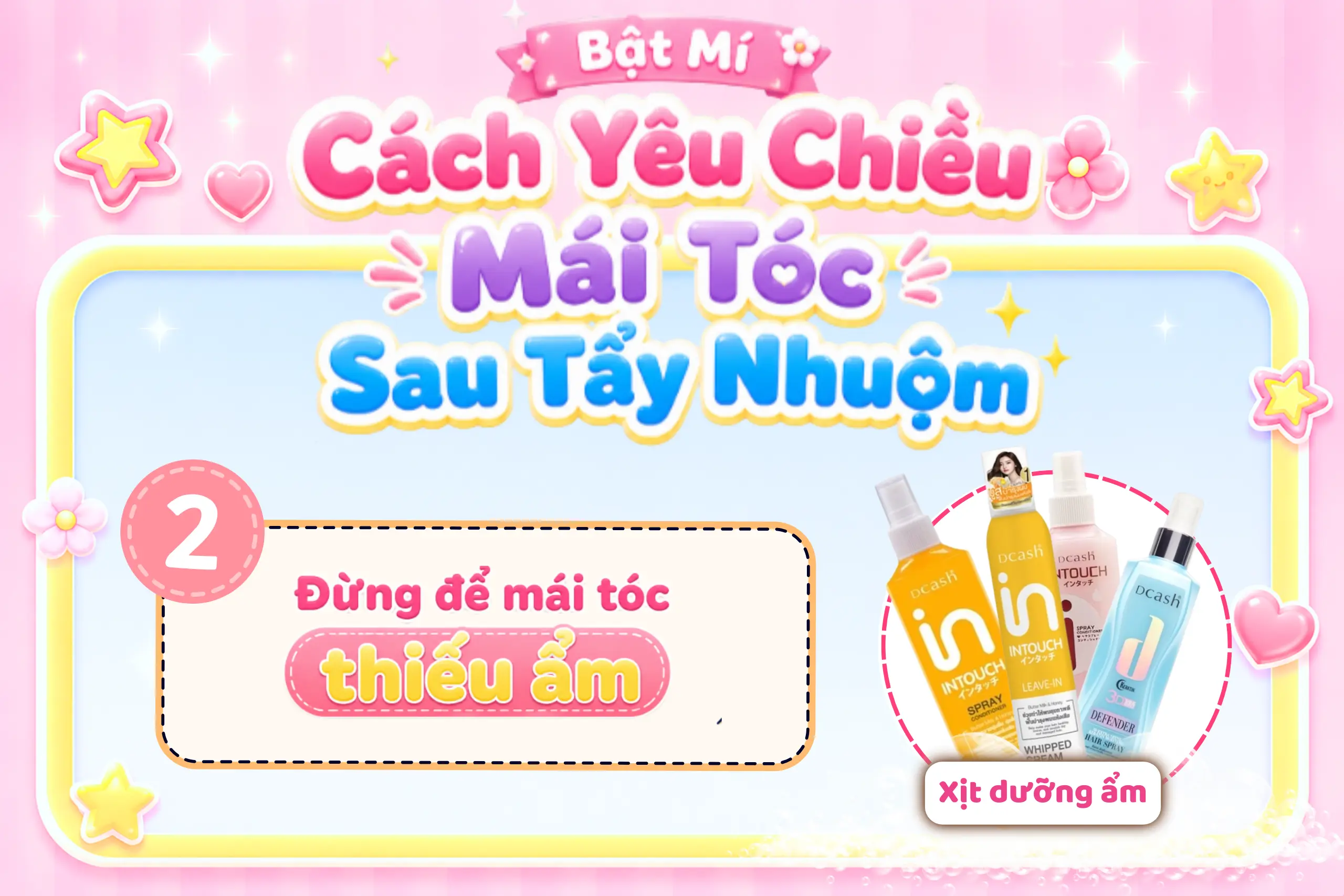 chăm sóc tóc sau khi nhuộm