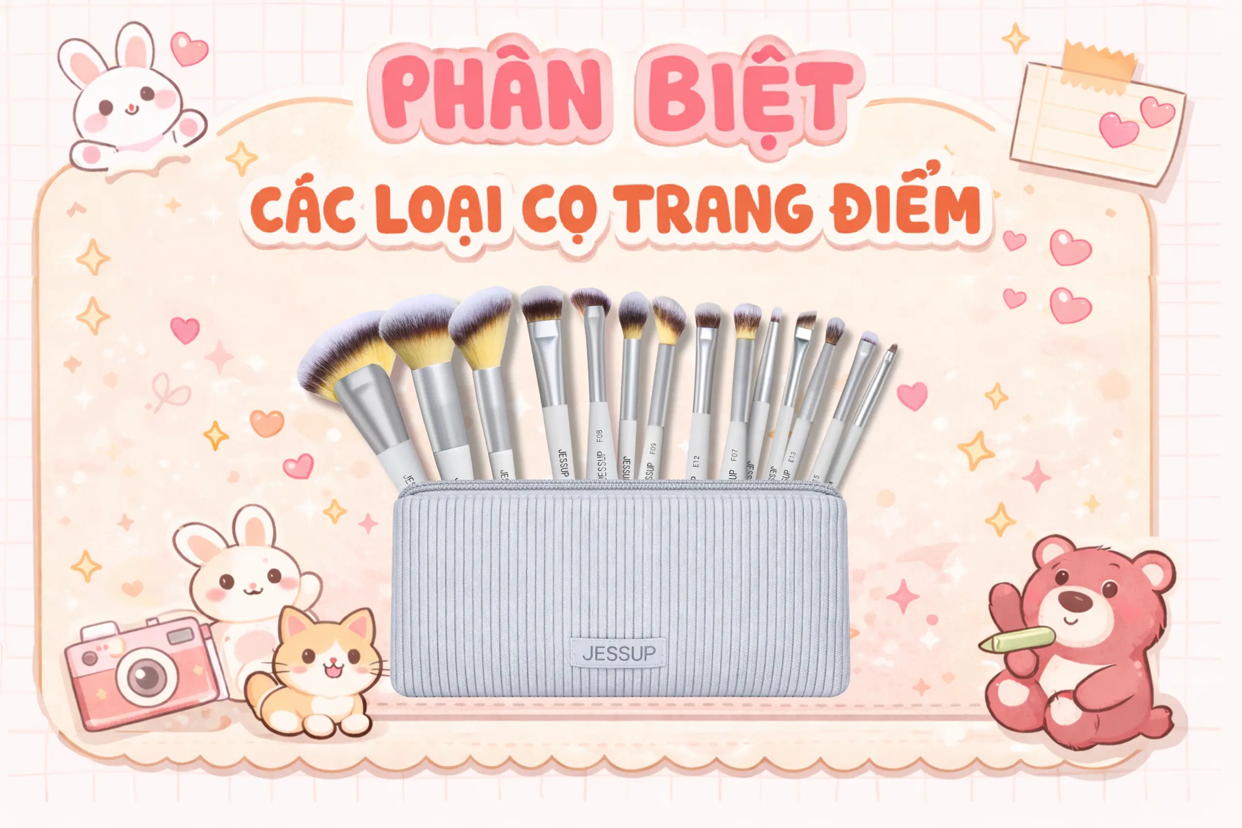 phân biệt cọ trang điểm