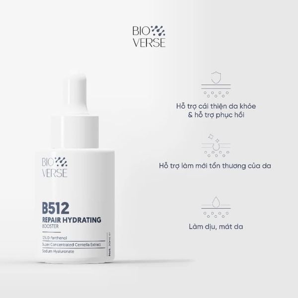 Tinh Chất Phục Hồi Da Cấp Ẩm Bioverse B512 Repair Hydrating Booster