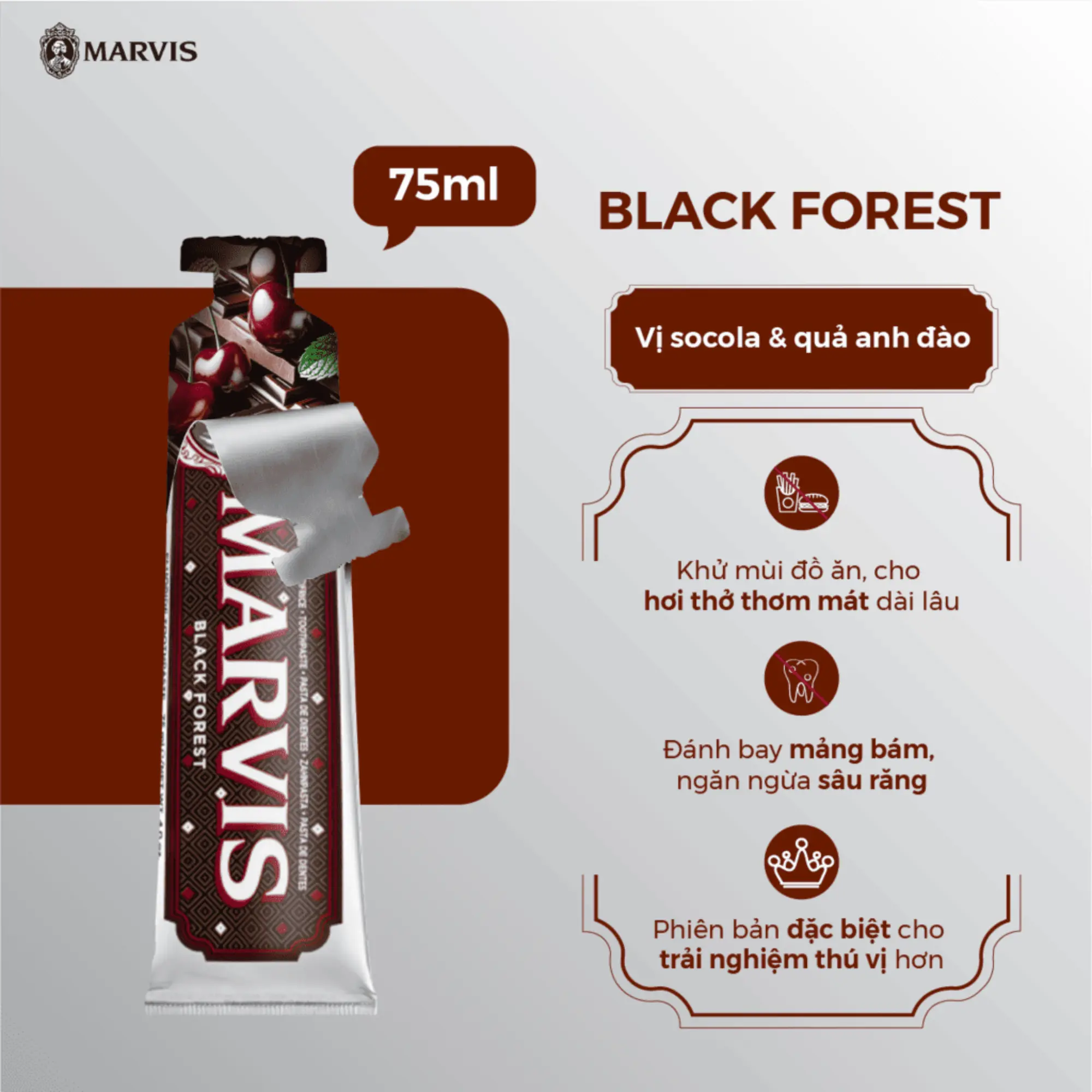 Kem Đánh Răng Marvis Black Forest