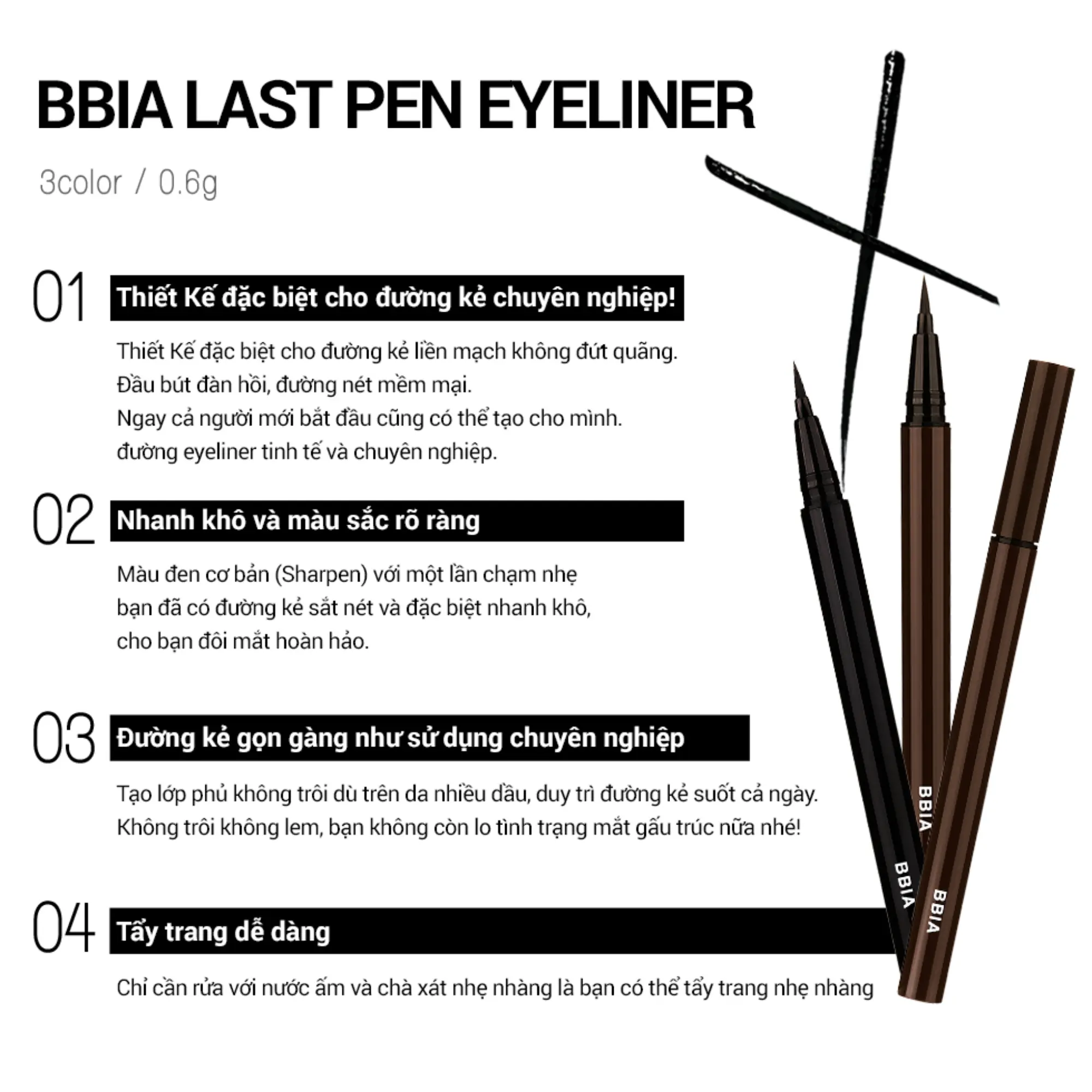 bút kẻ mắt bbia