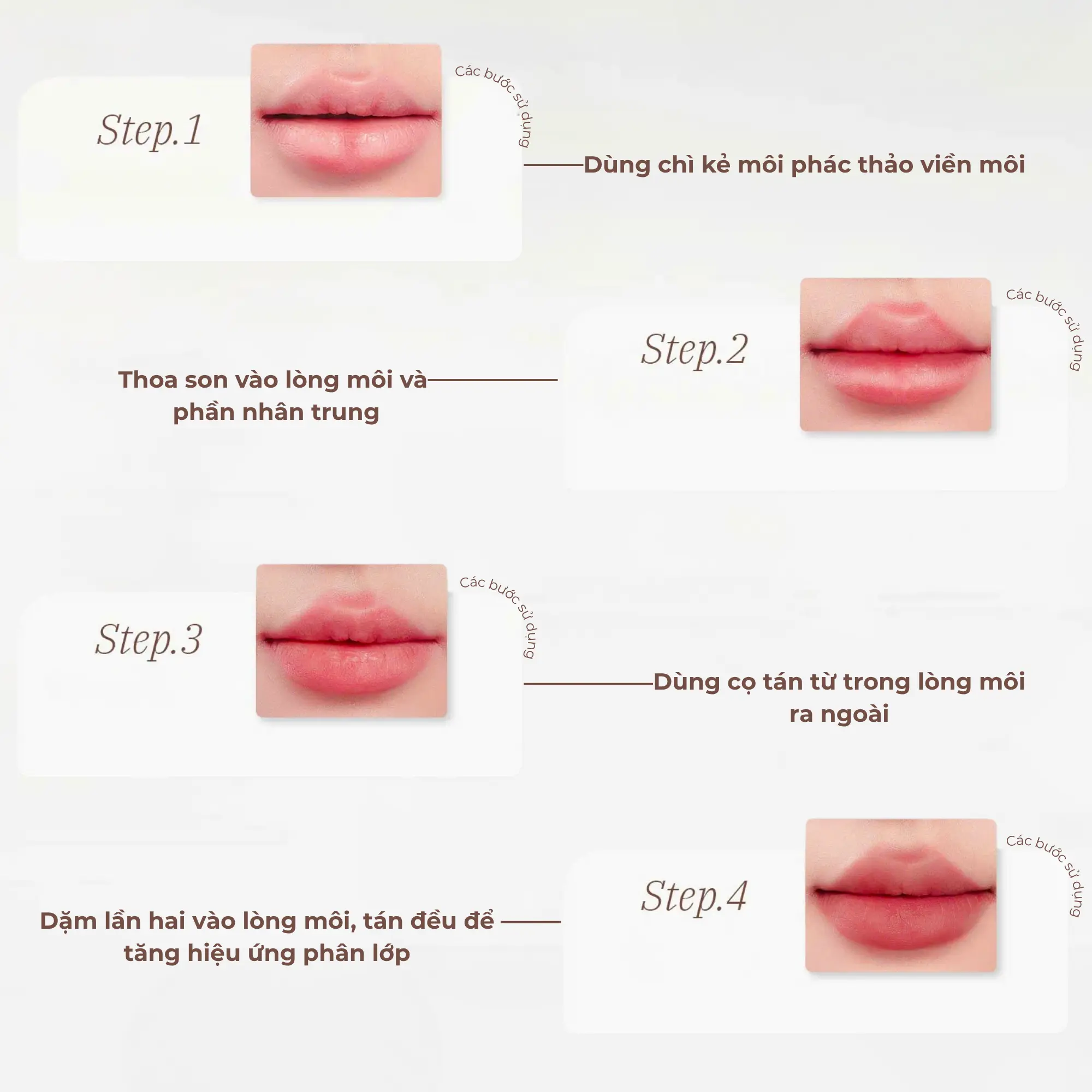 cọ môi có nắp 345