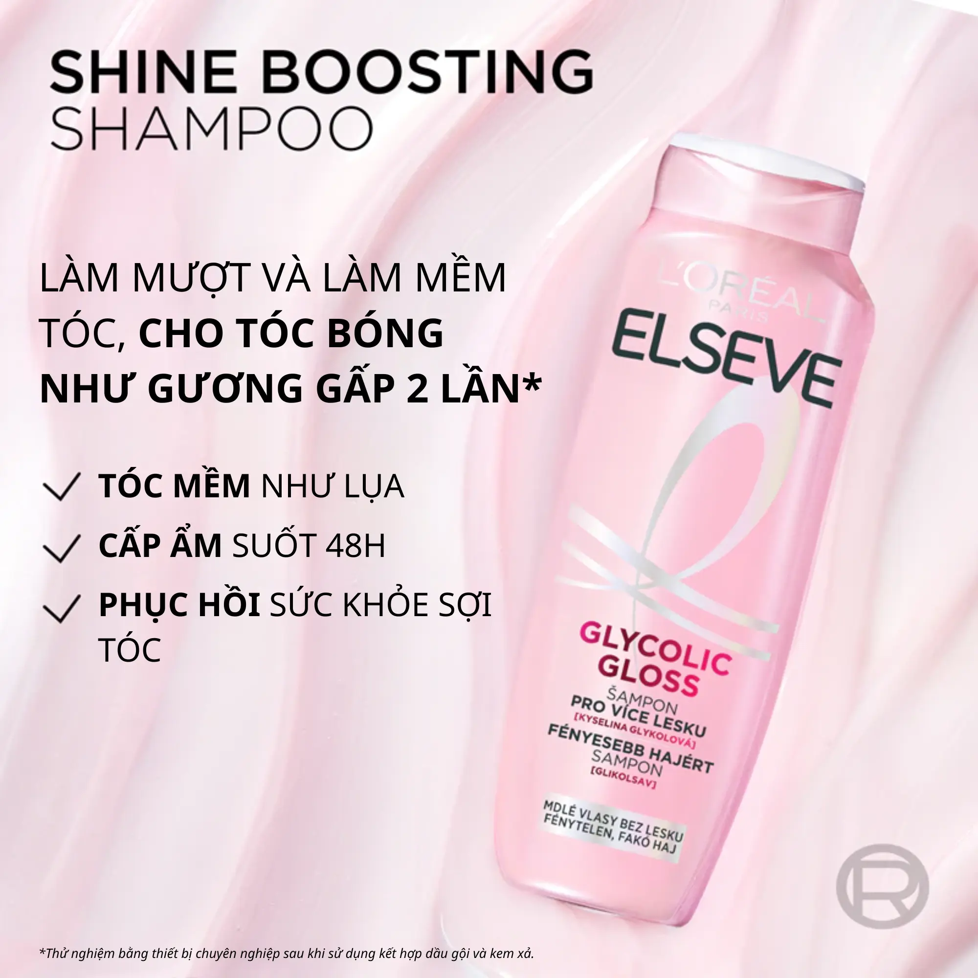 dầu gội Loreal hồng