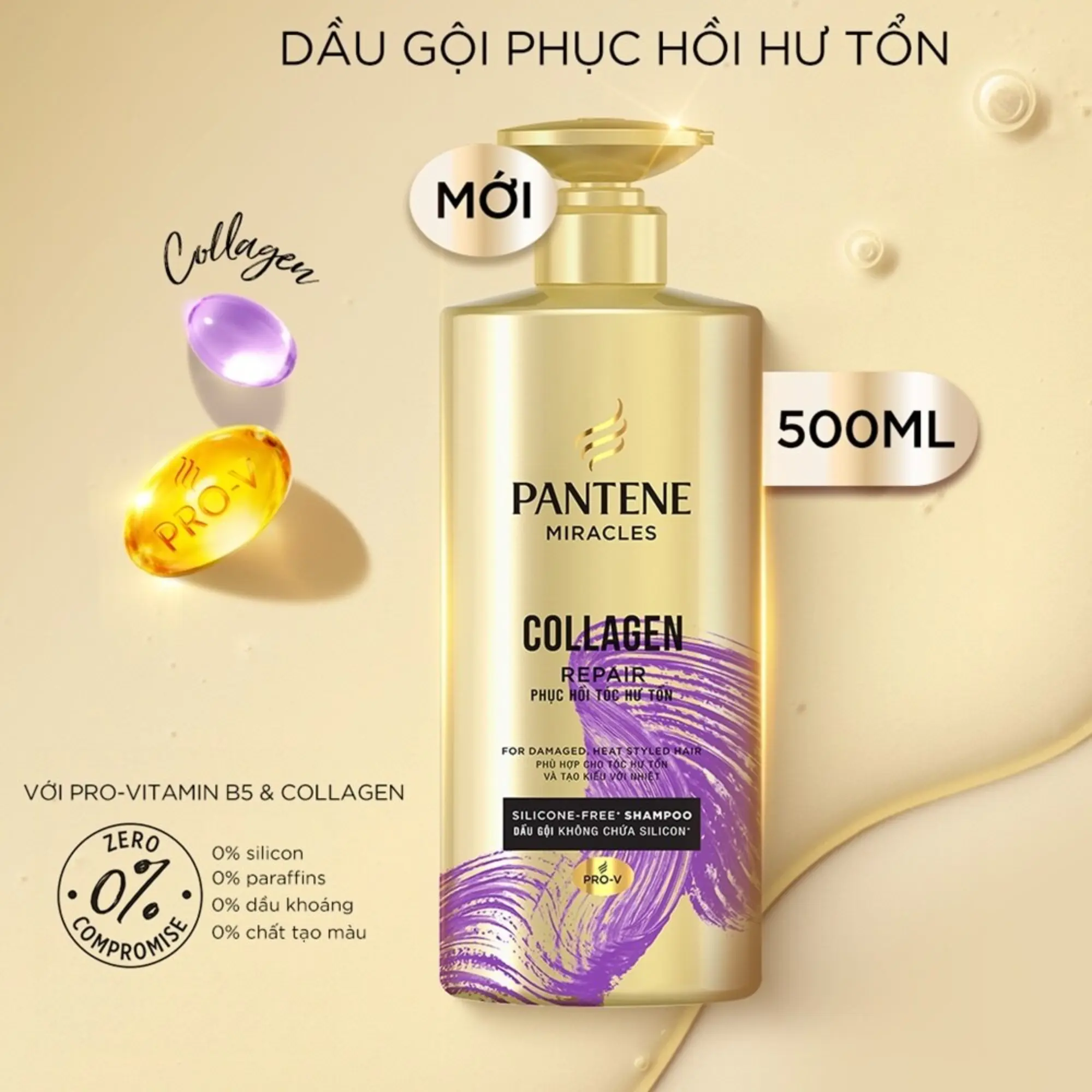 dầu gội phục hồi tóc hư tổn pantene