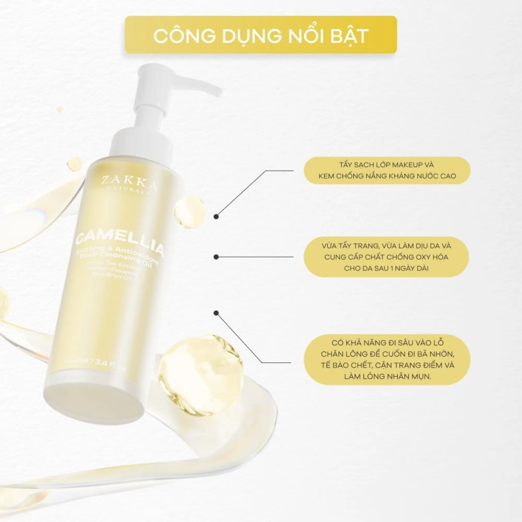 dầu tẩy trang zakka