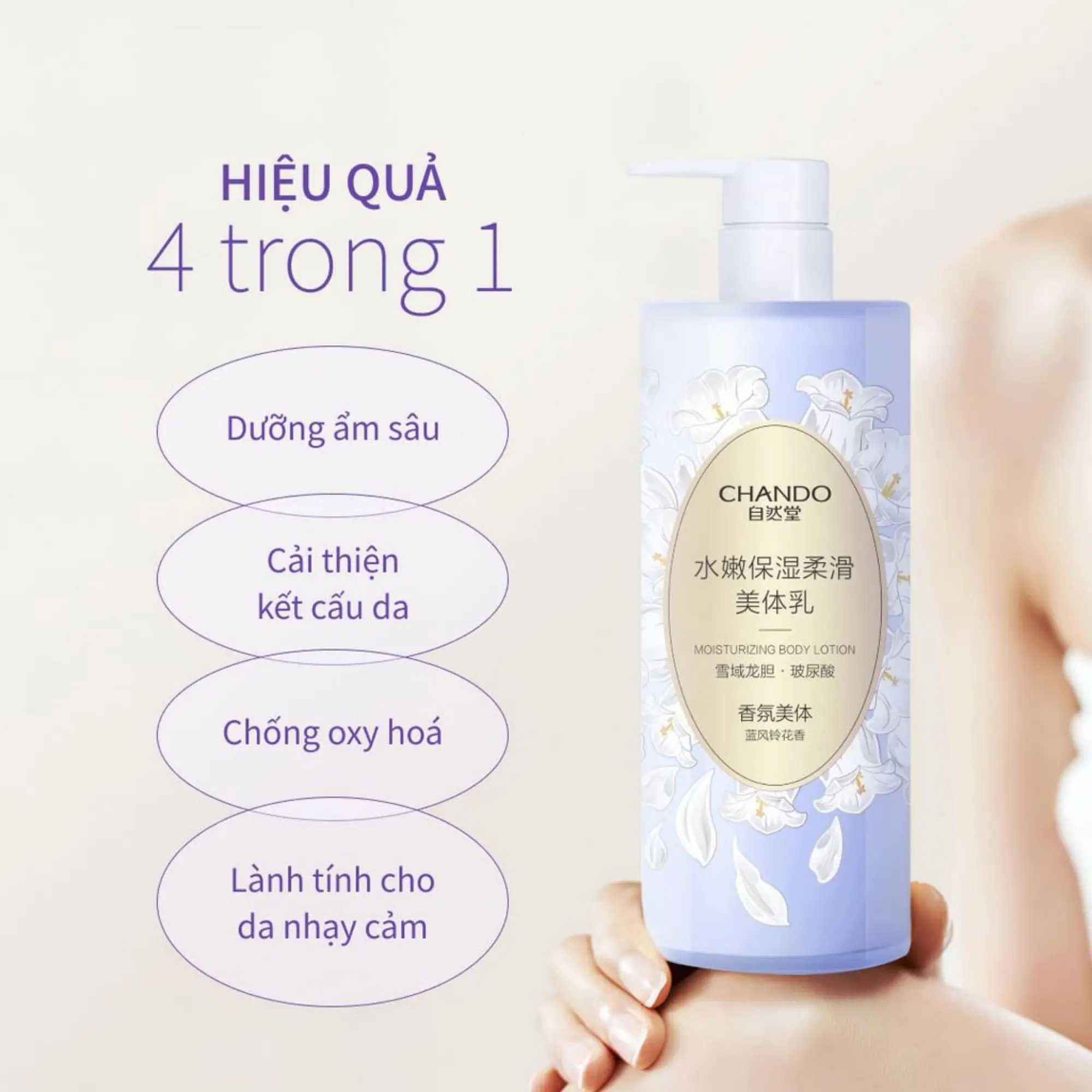 dưỡng thể dưỡng ẩm Chando