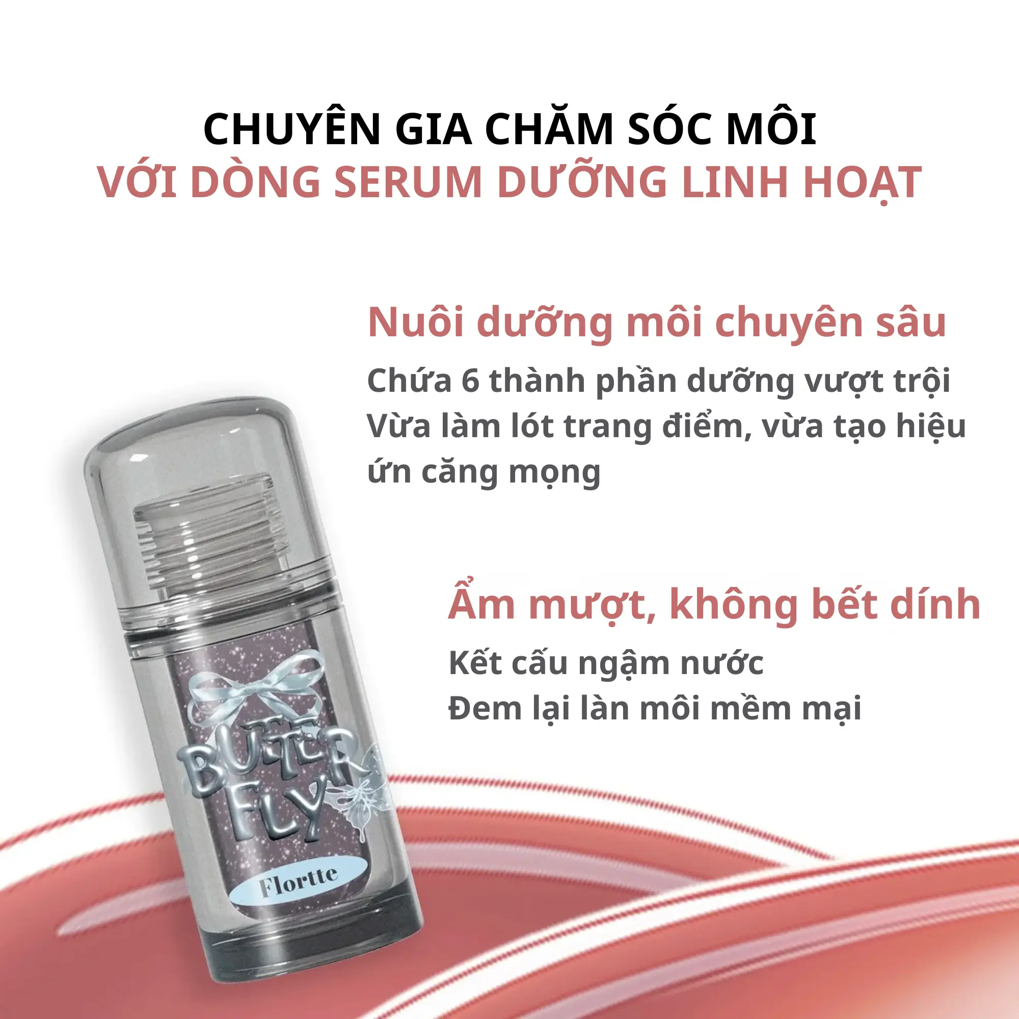 serum dưỡng môi Flortte