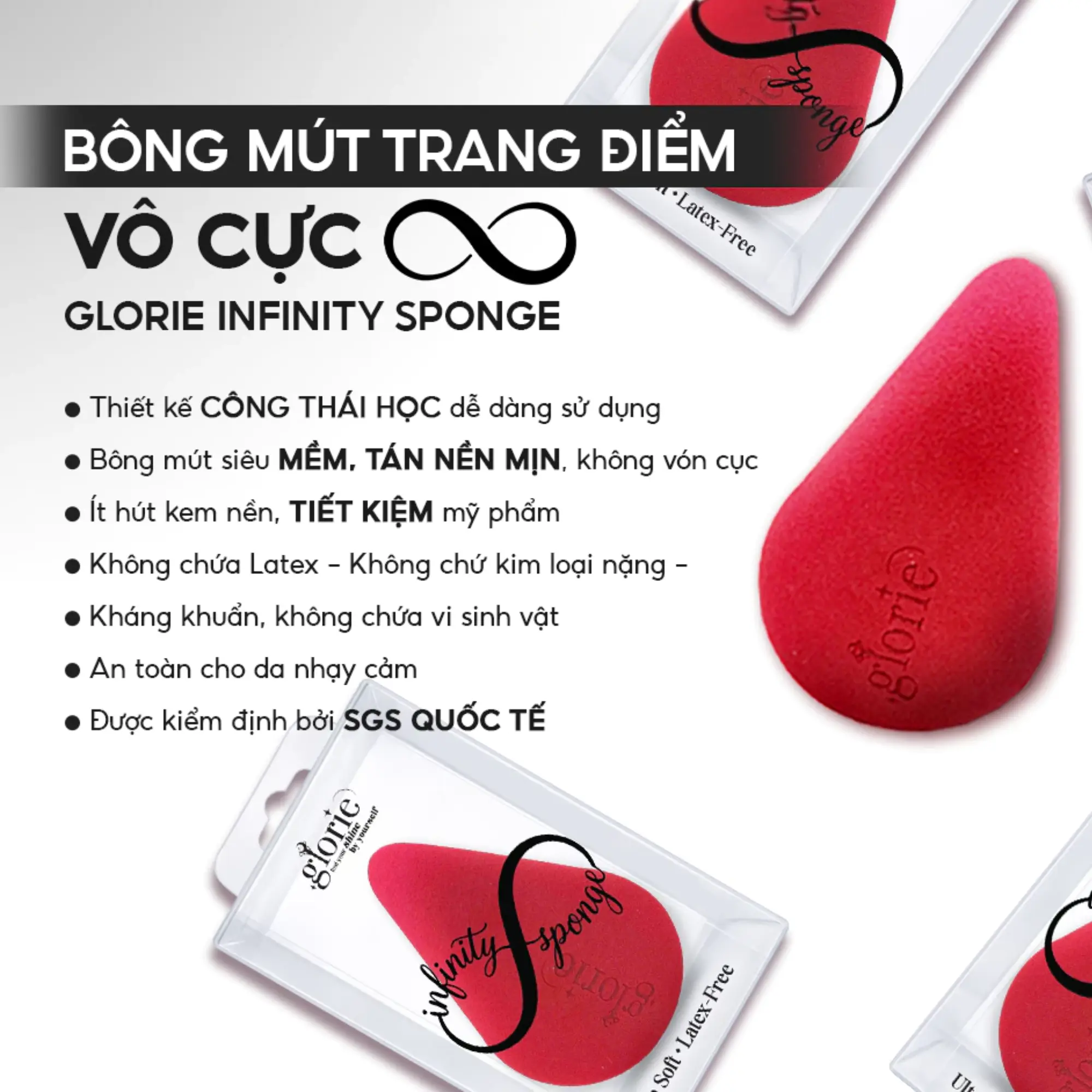 bông mút vô cực glorie