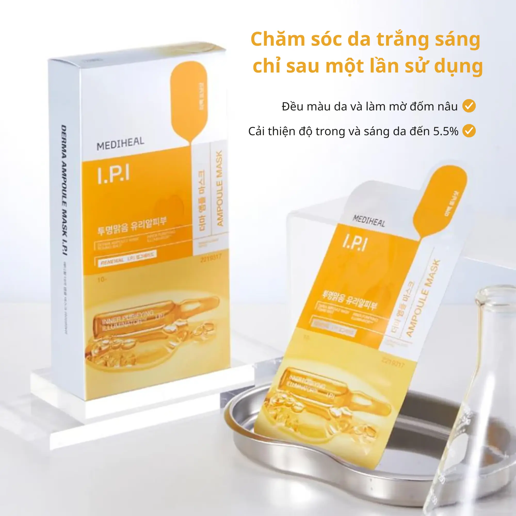 Mặt Nạ Dưỡng Sáng Mediheal Derma Ampoule I.P.I