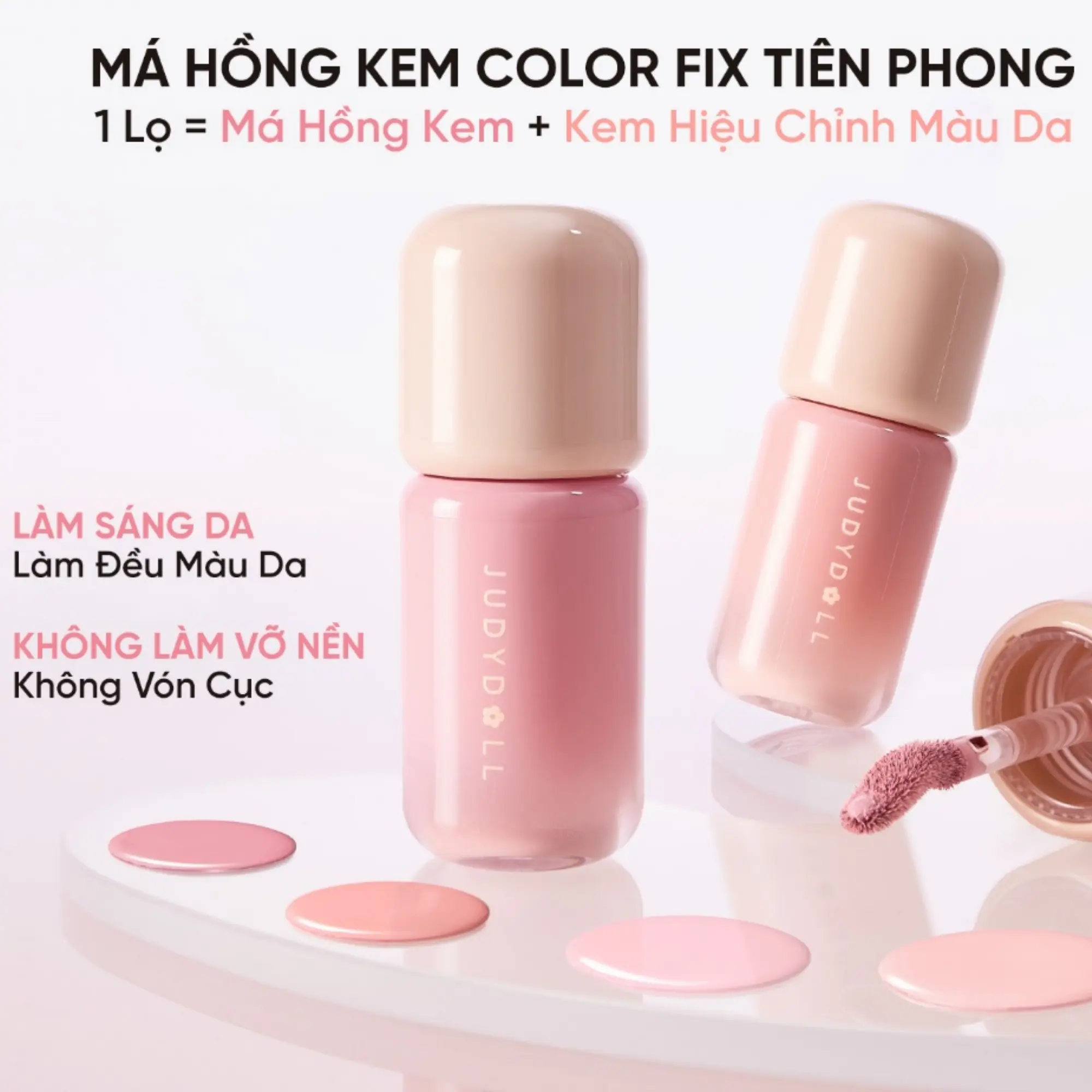 Má Hồng Kem Judydoll