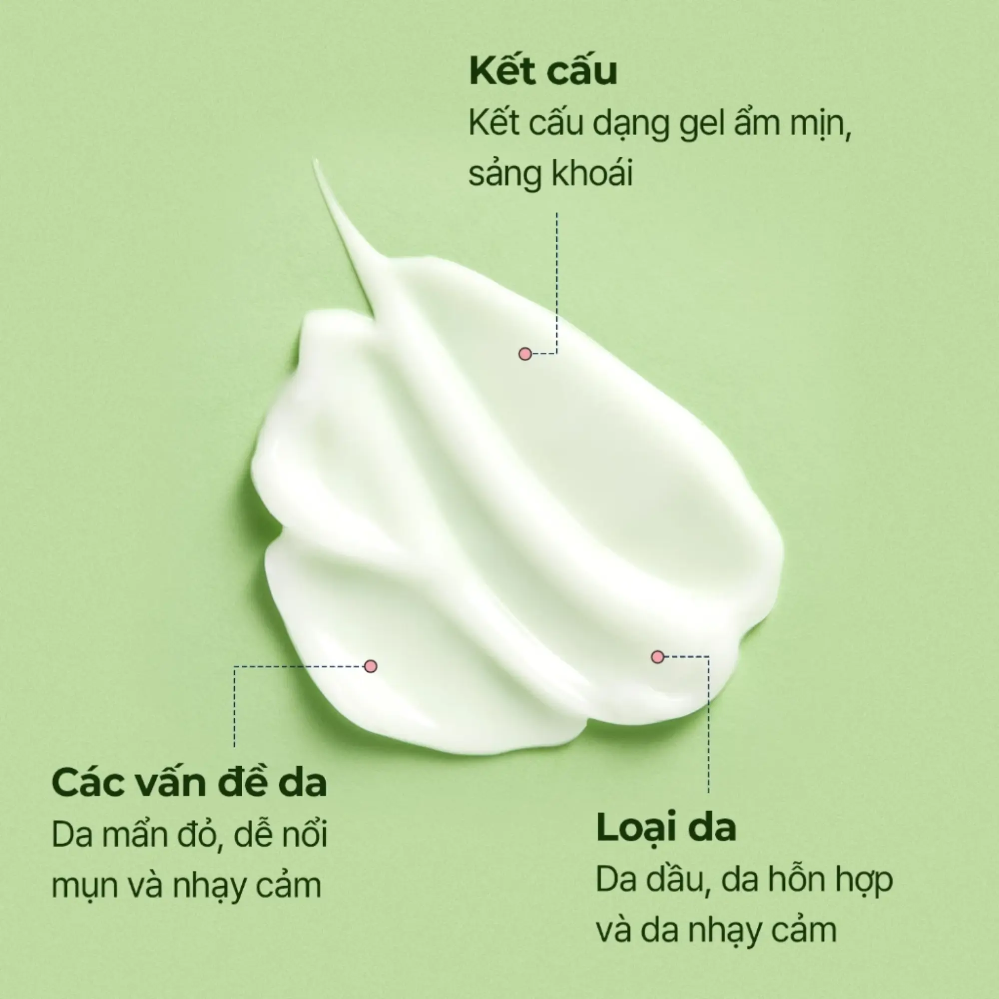 kem dưỡng xanh lá