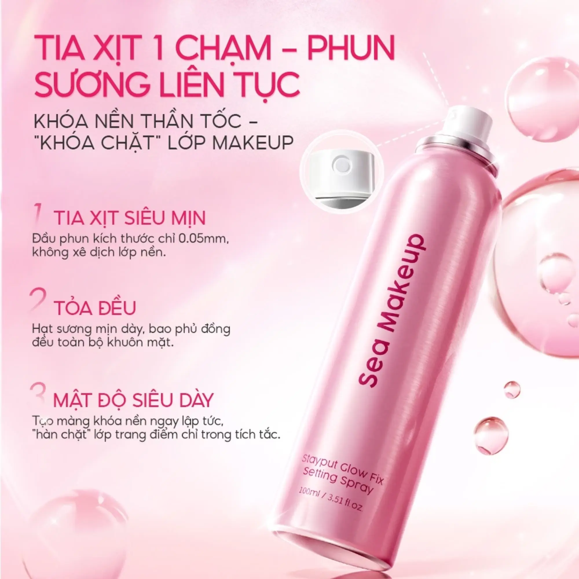 xịt khóa nền Sea Makeup
