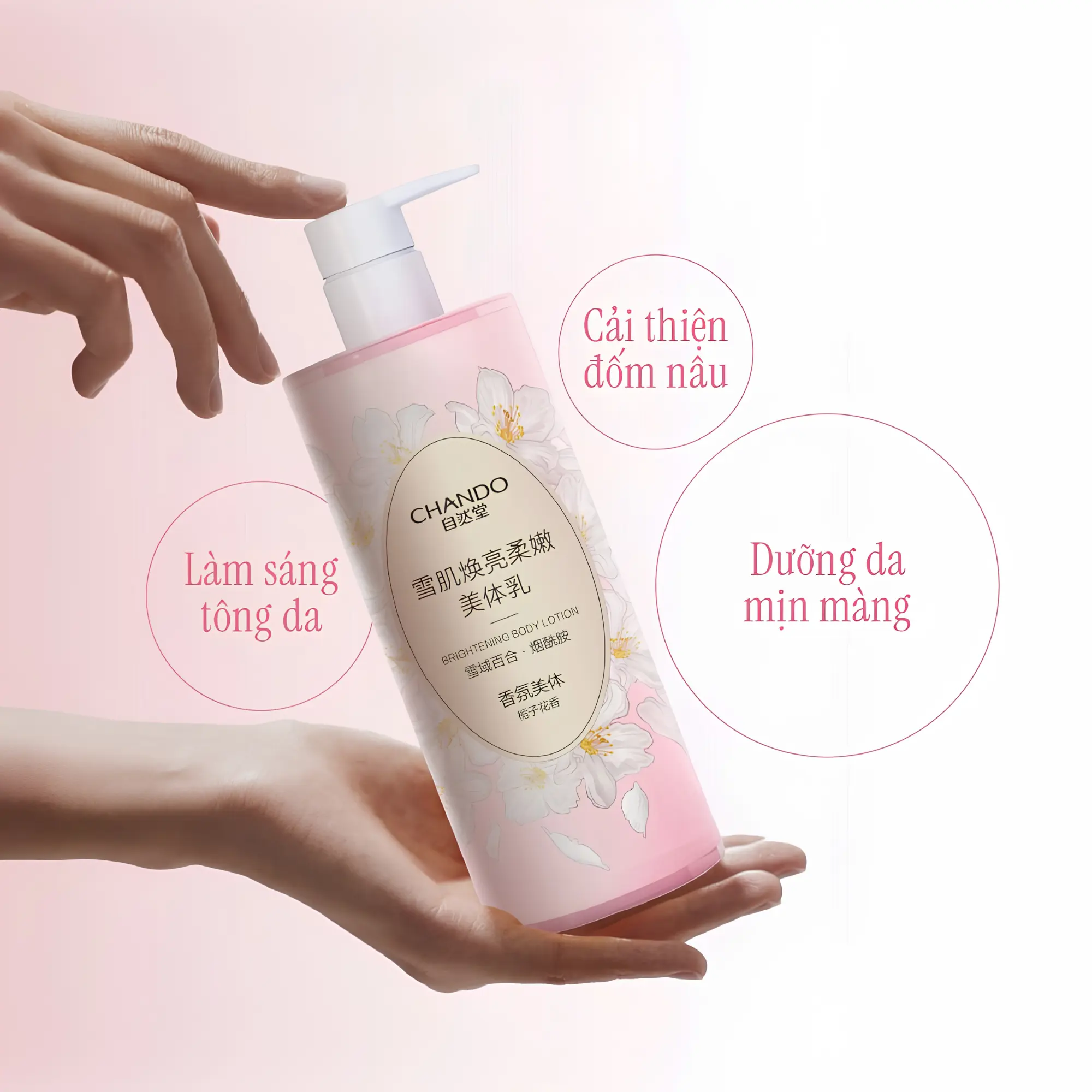 sữa dưỡng thể trắng da Chando
