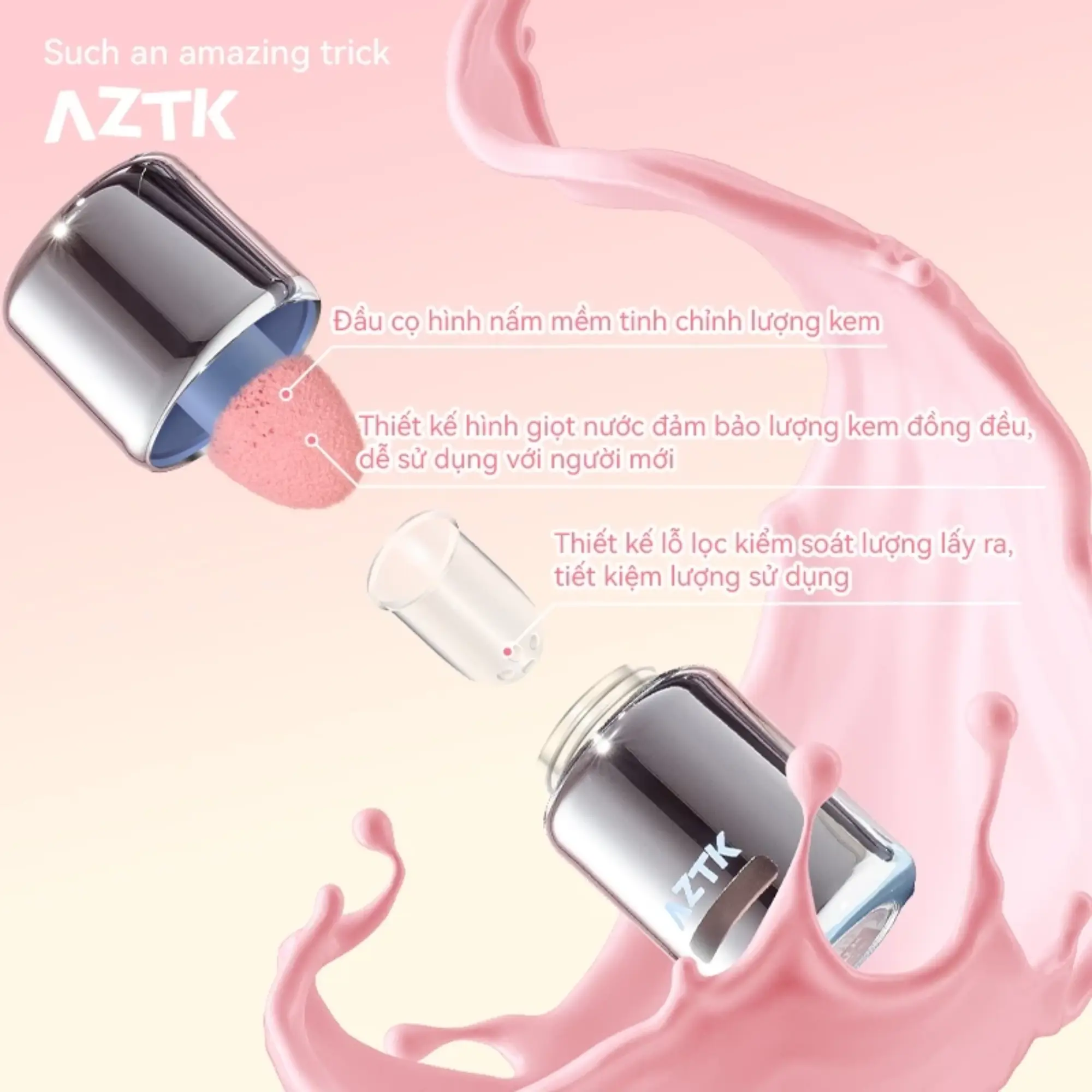má hồng kem AZTK