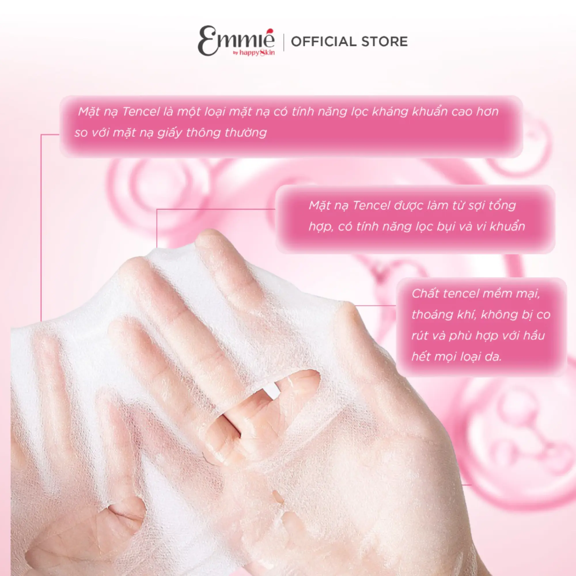 Mặt nạ vải sinh học chiết xuất cam thảo Emmie