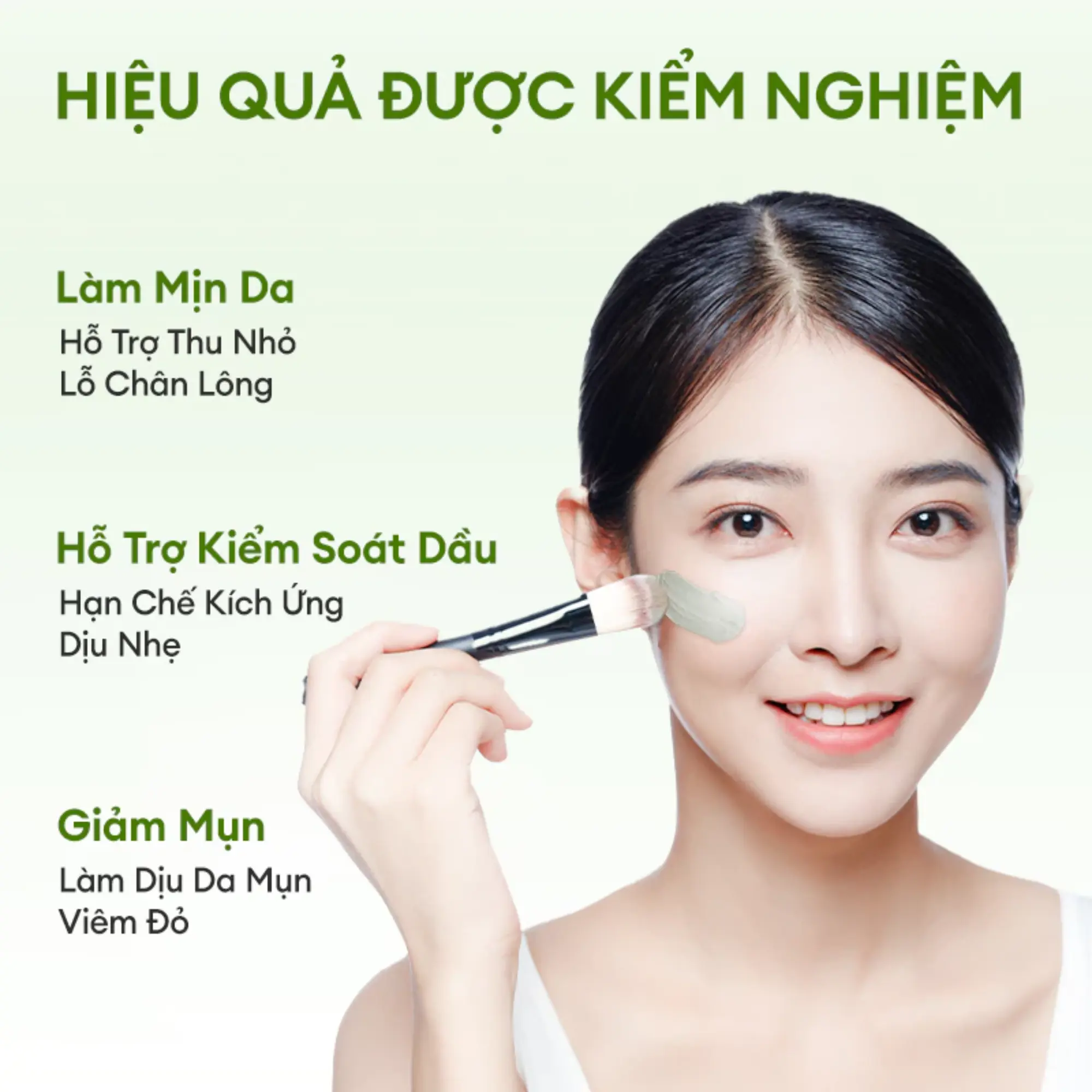 mặt nạ đất sét colorkey trà xanh