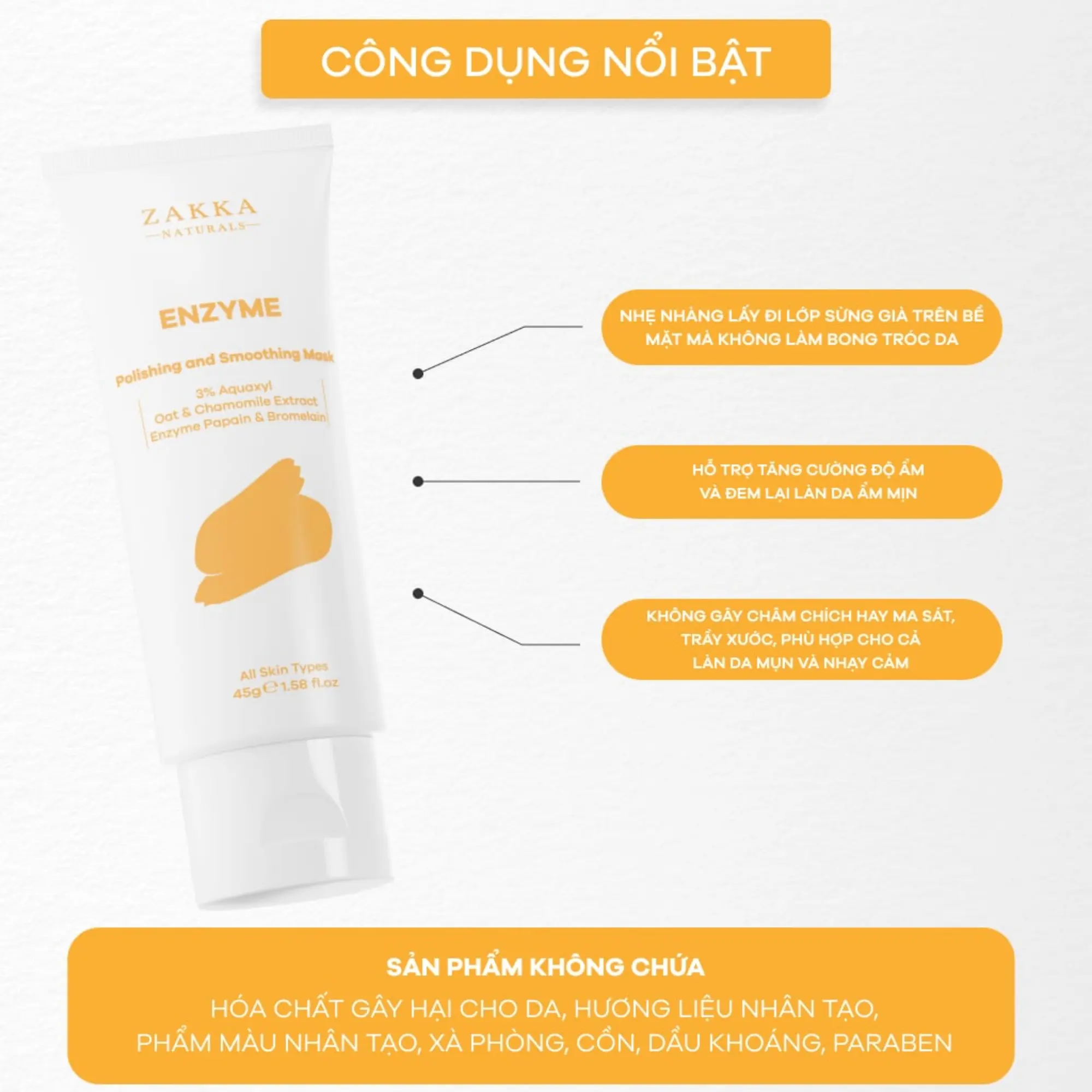 mặt nạ enzym zakka