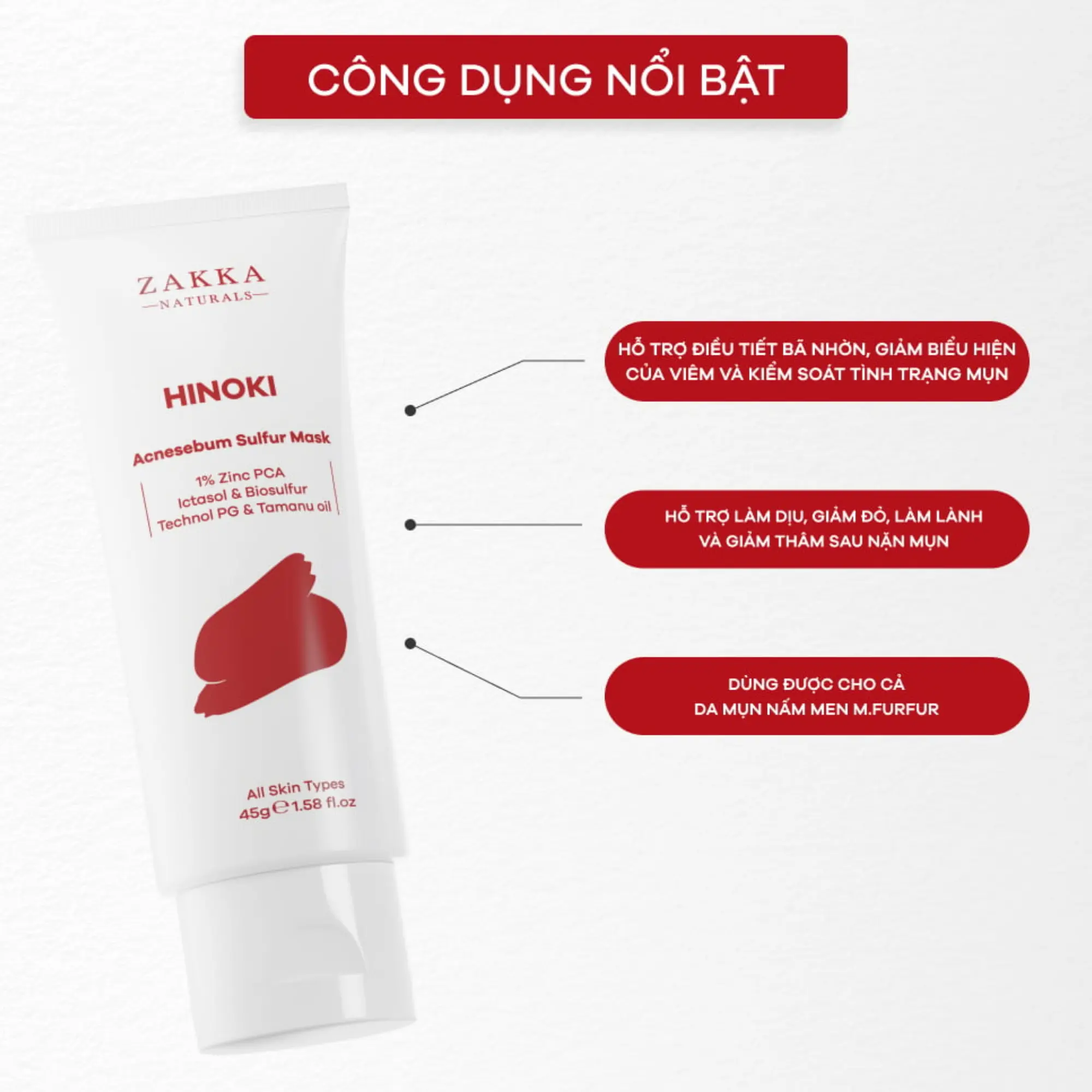 mặt nạ hinoki zakka