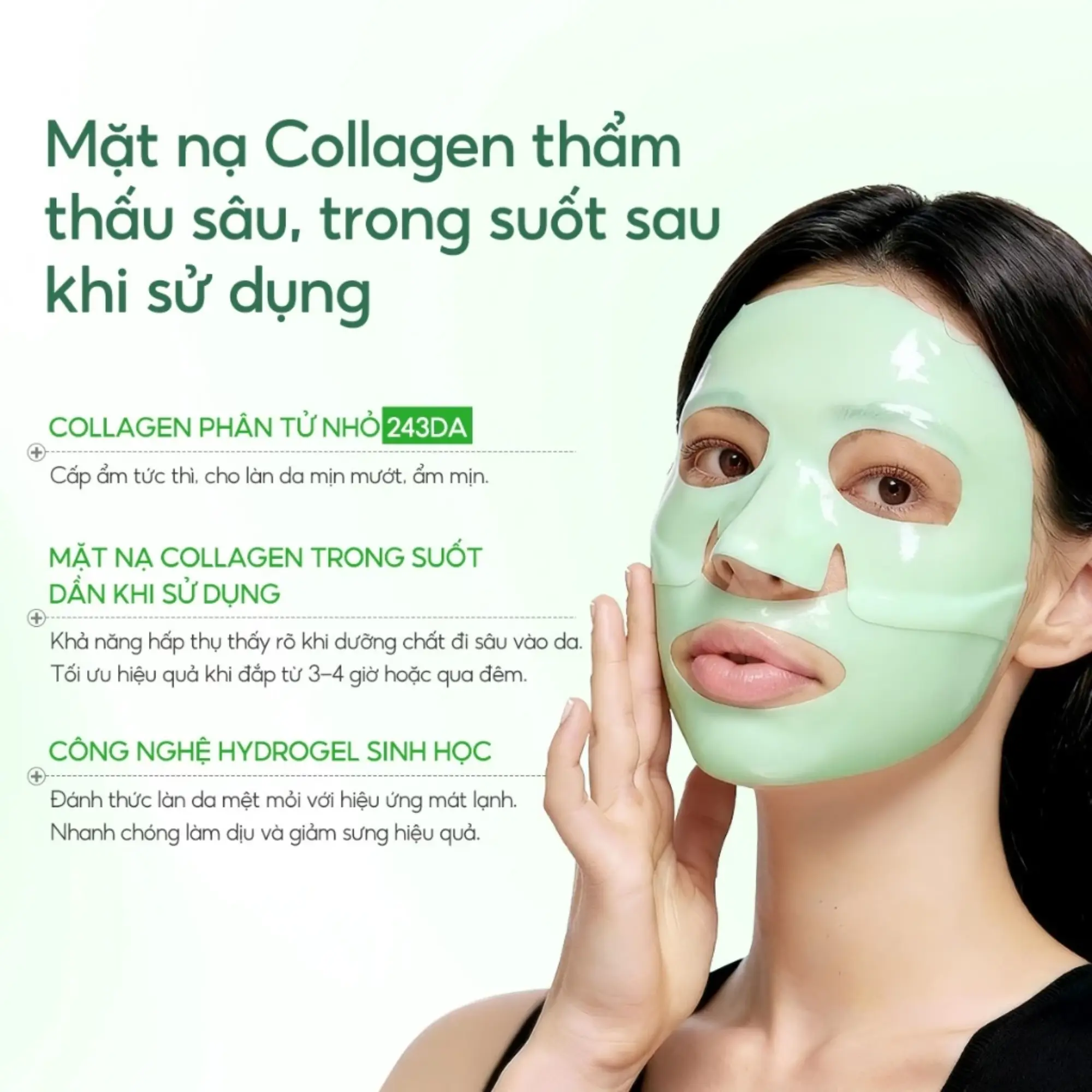 mặt nạ thạch Lanbena xanh