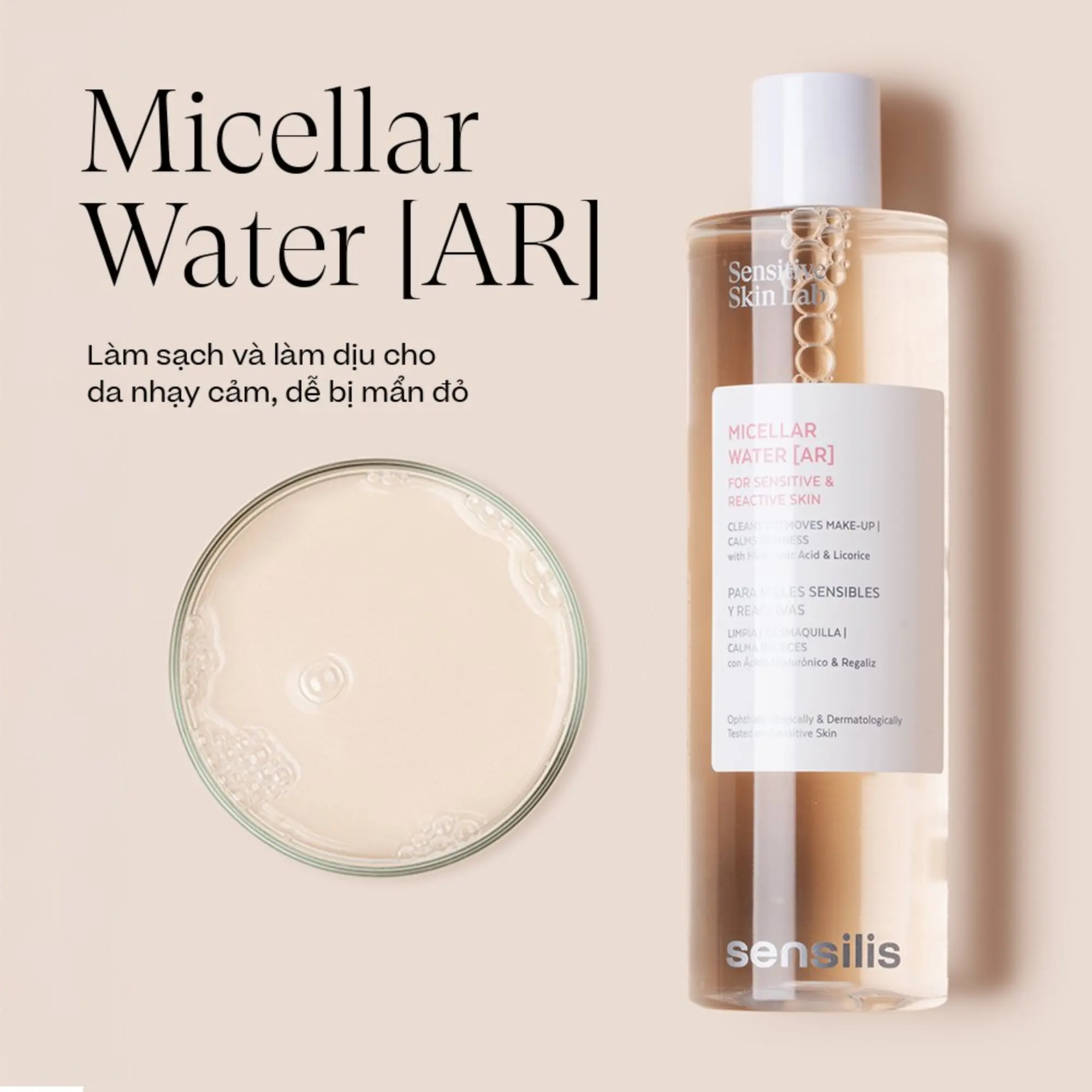 tẩy trang dịu nhẹ sensilis