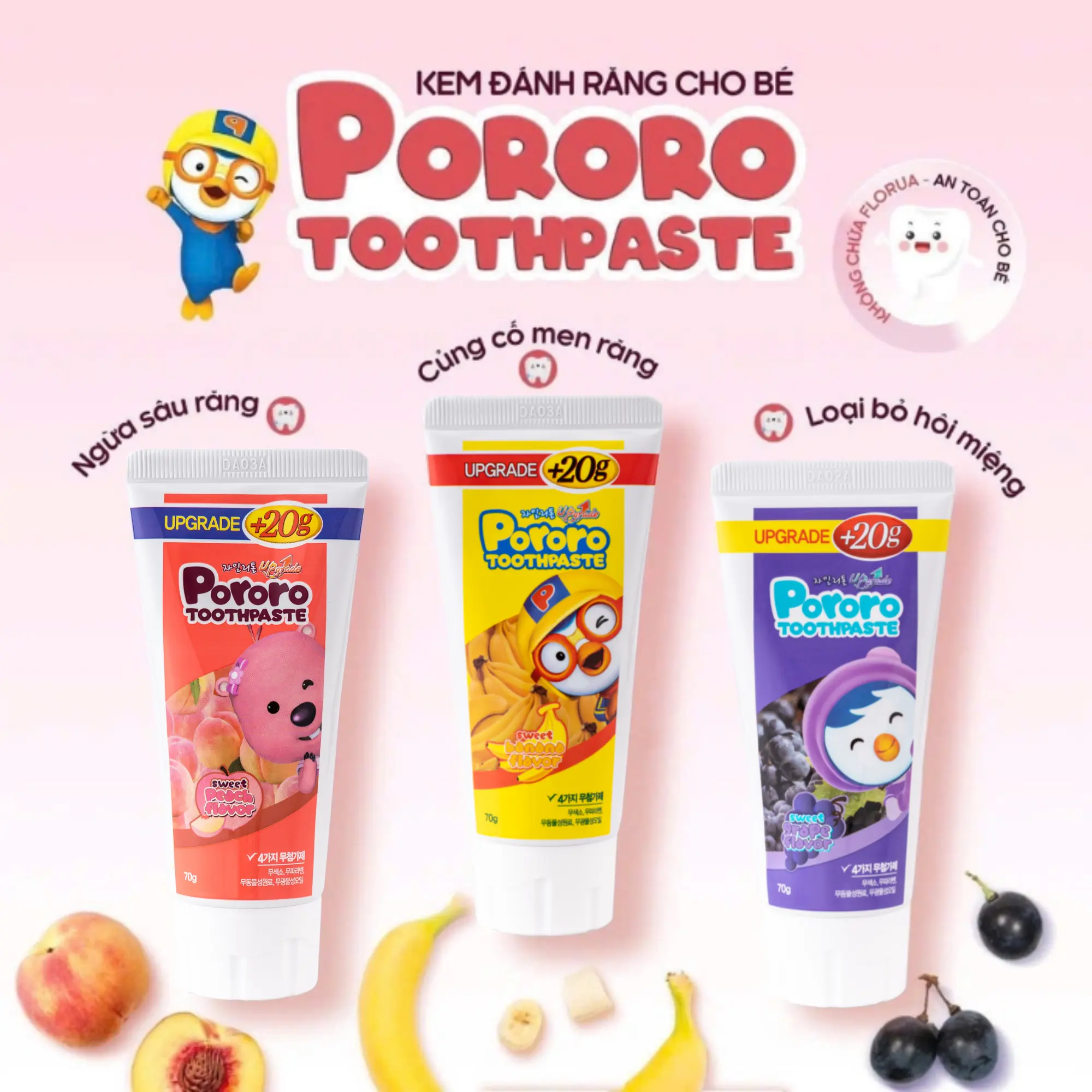 Kem Đánh Răng Cho Bé Pororo