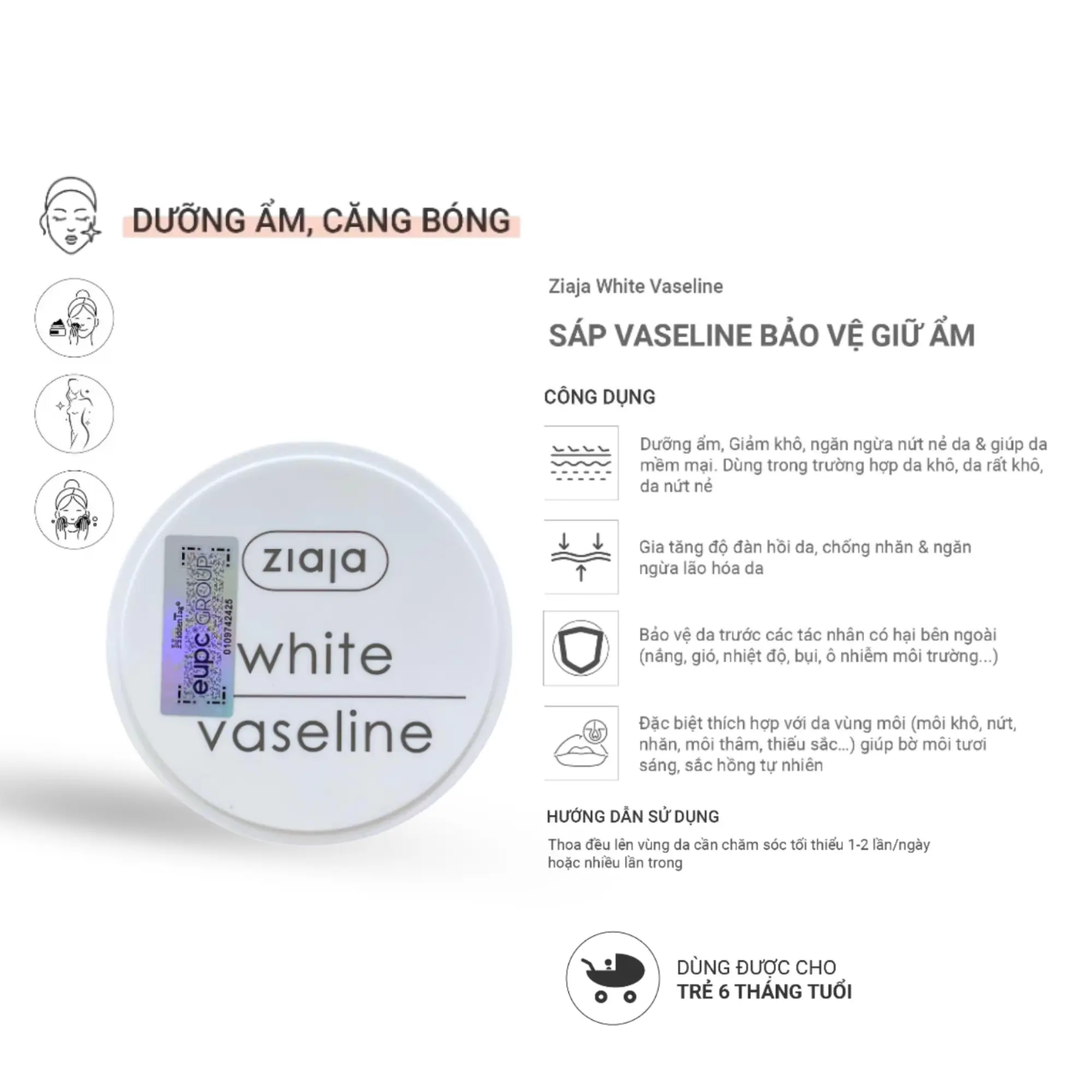 sáp dưỡng vaseline