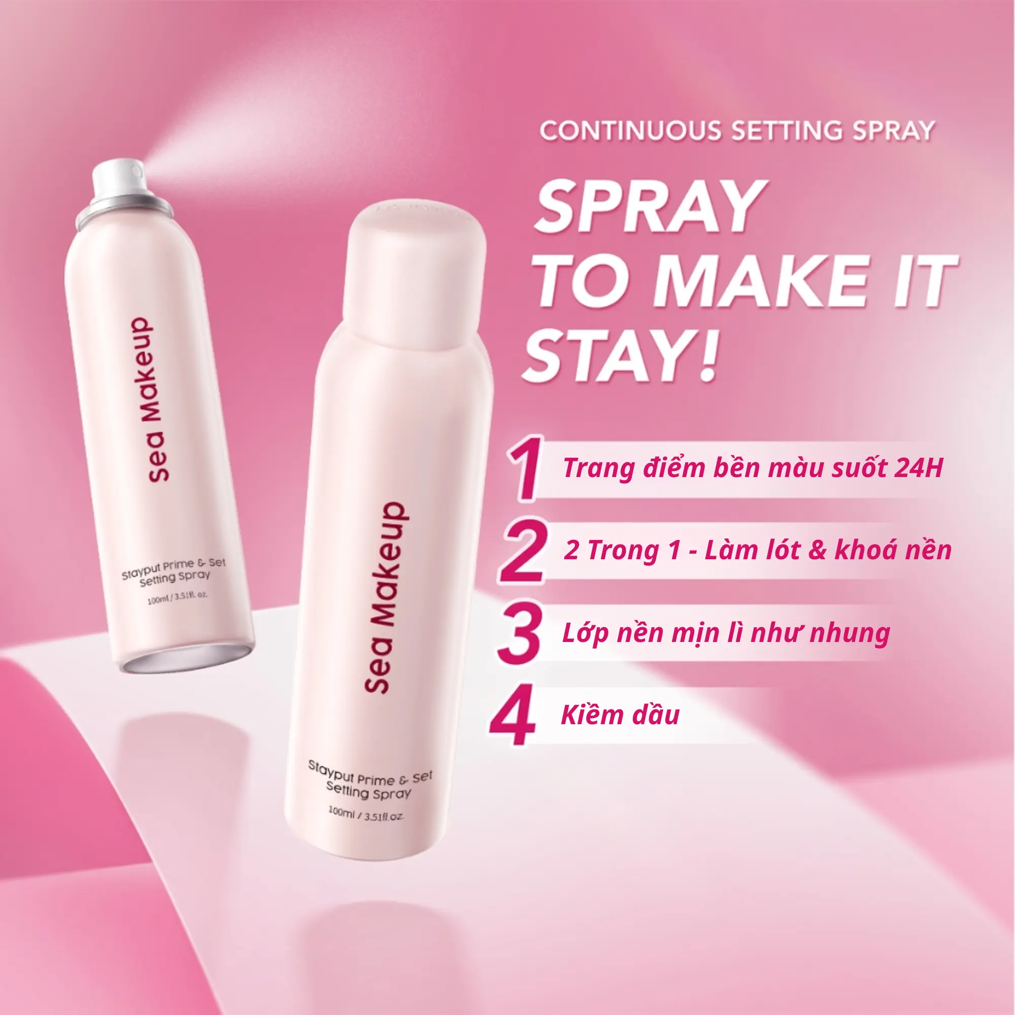 Xịt khóa makeup Sea Makeup