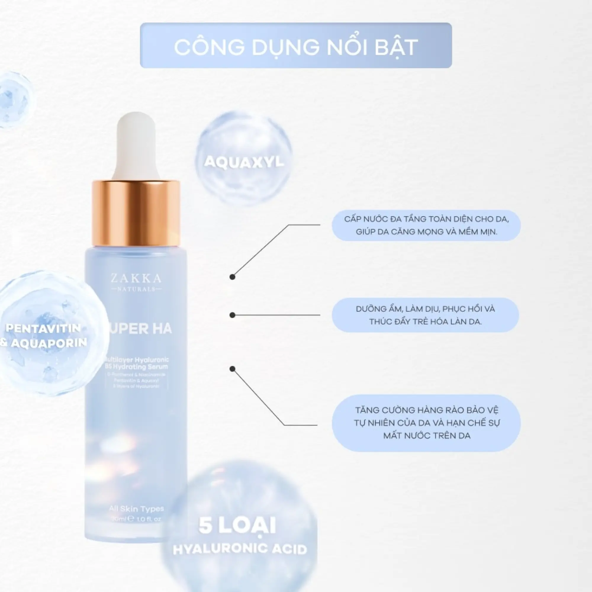 serum cấp ẩm HA zakka