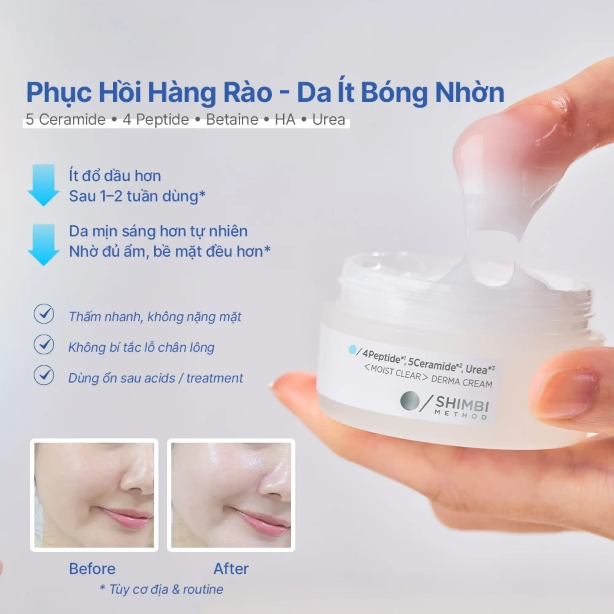 kem dưỡng da dầu shimbi-method