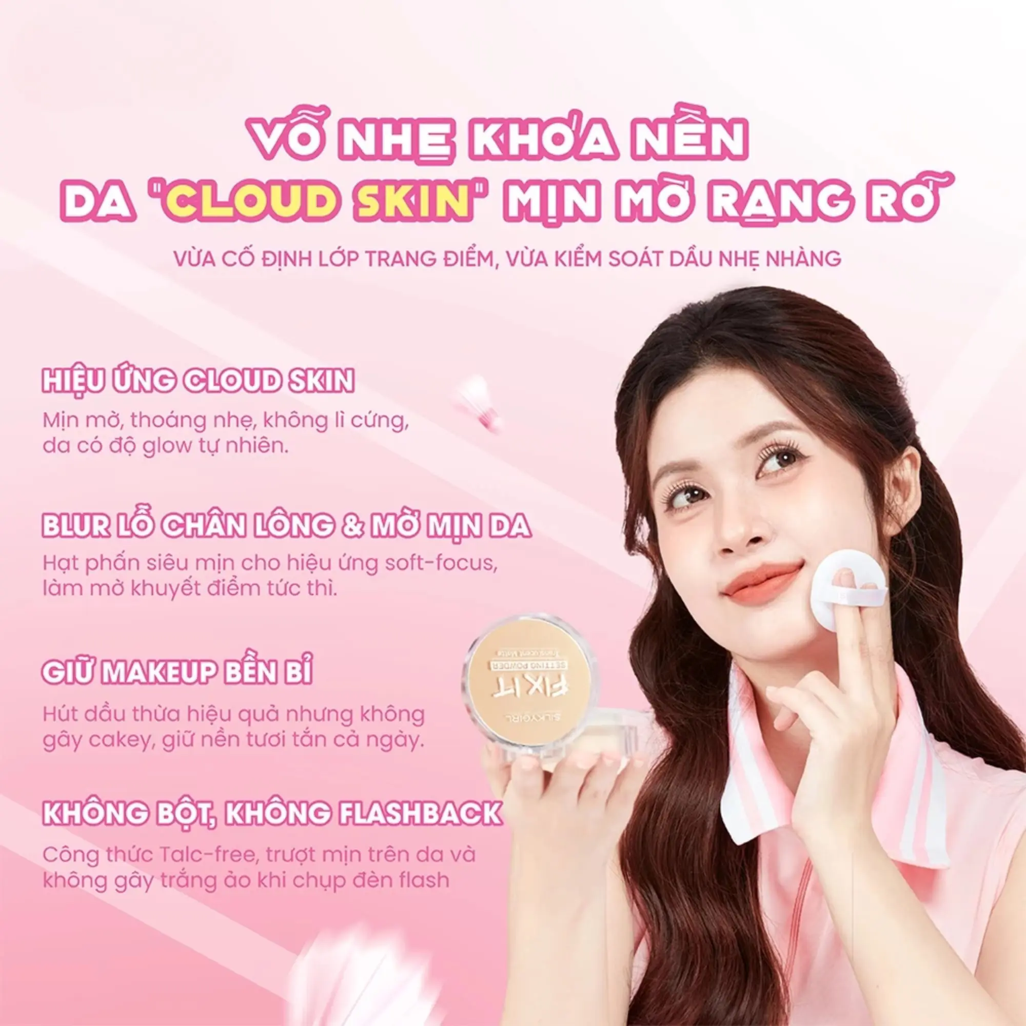 phấn phủ sáp silkygirl
