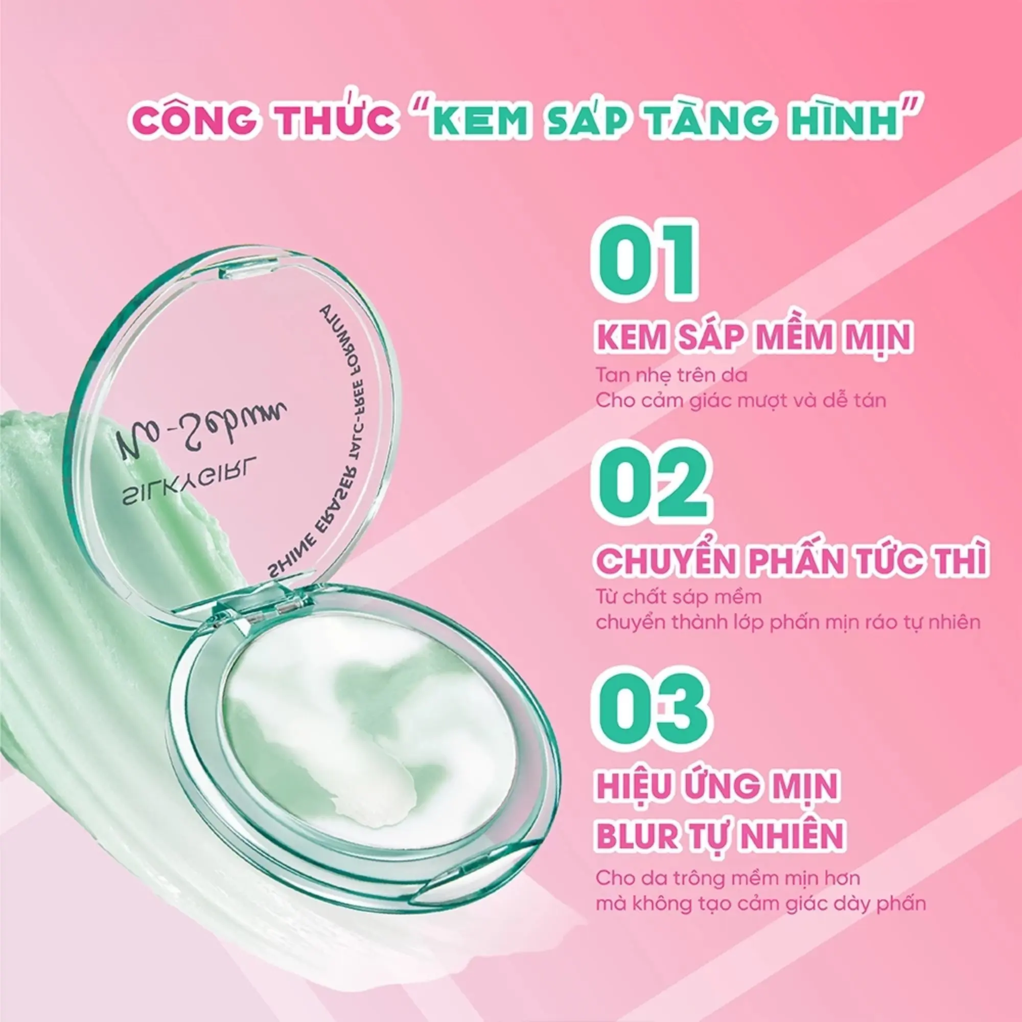 phấn phủ sáp silkygirl